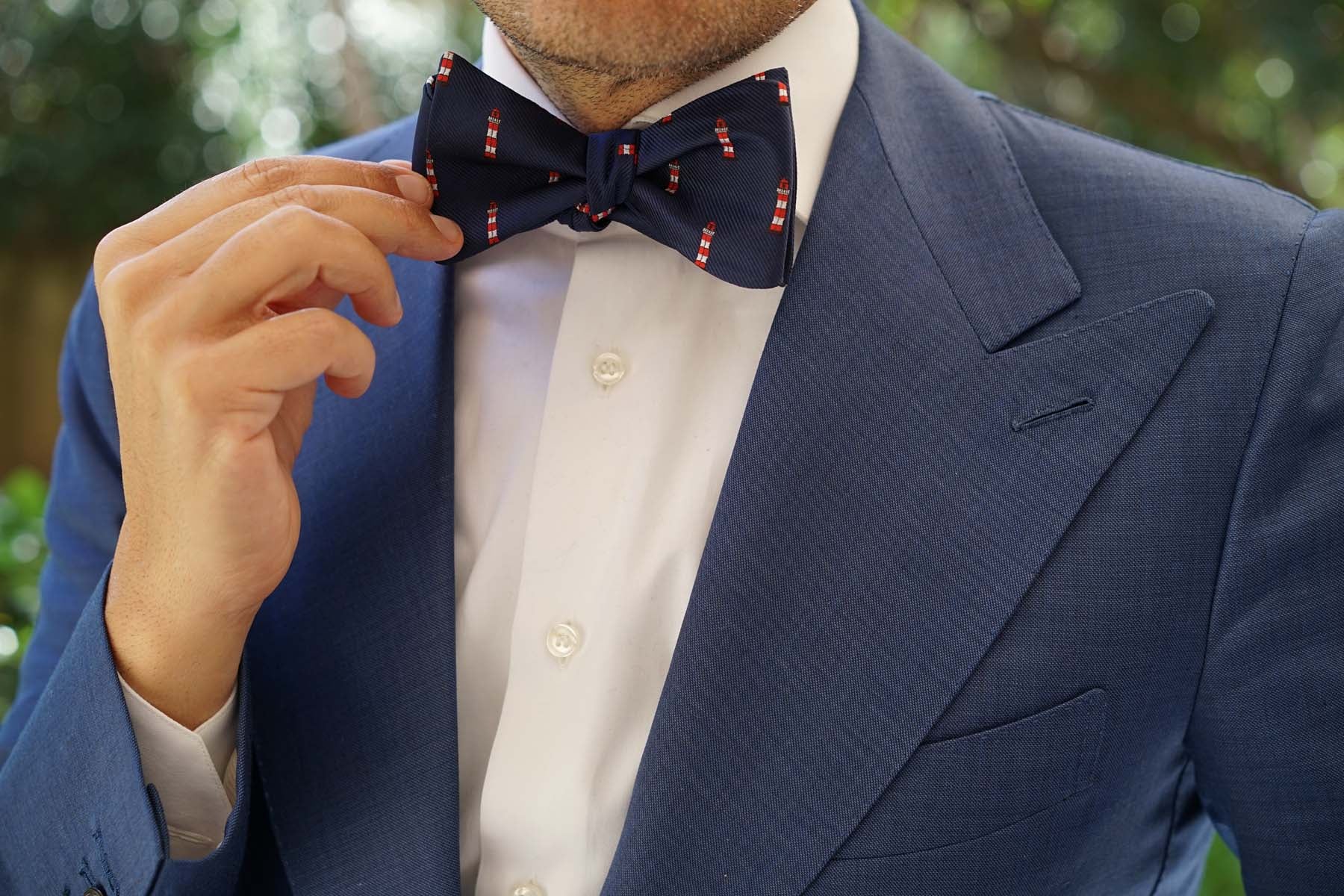 Nautical Lighthouse Self Bow Tie - Image 7
