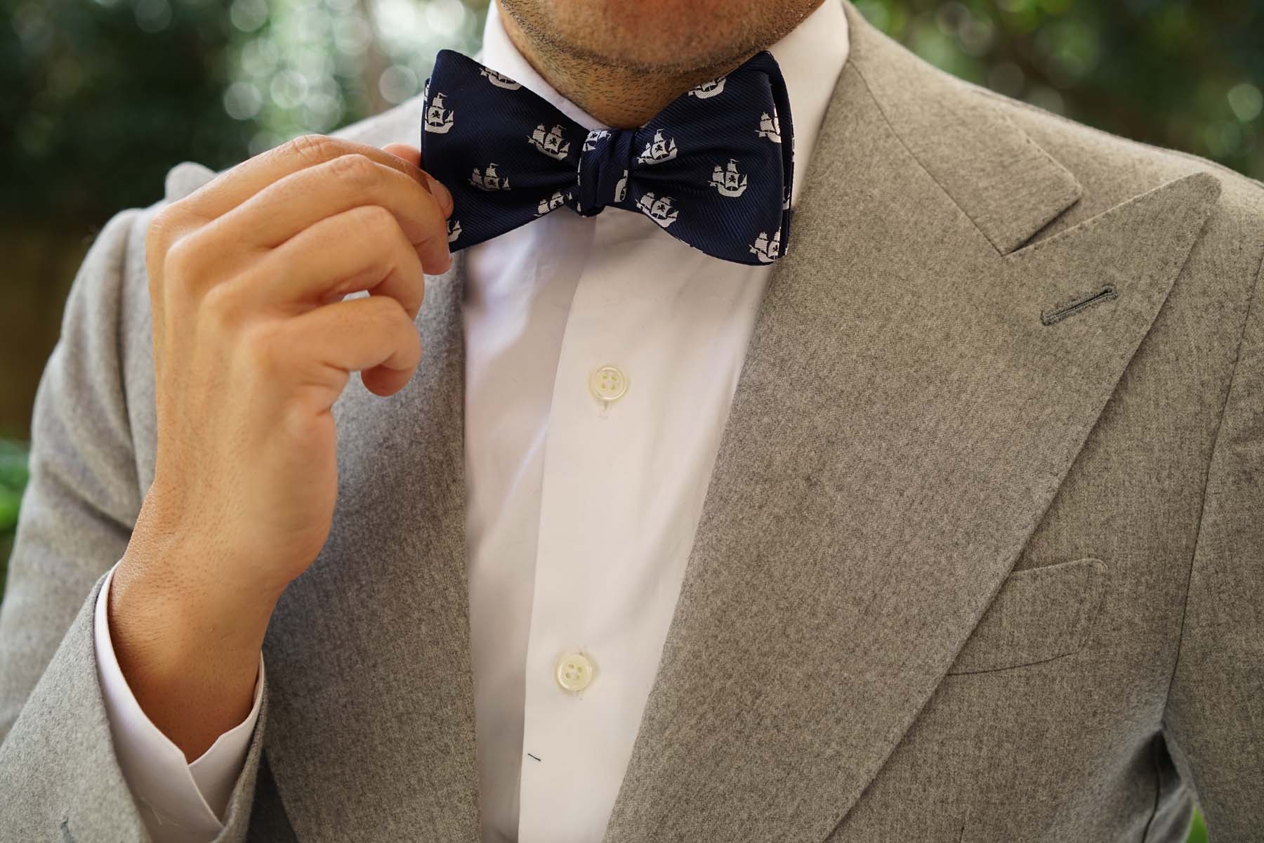 Nautical Pirate Ship Self Bow Tie - Image 8
