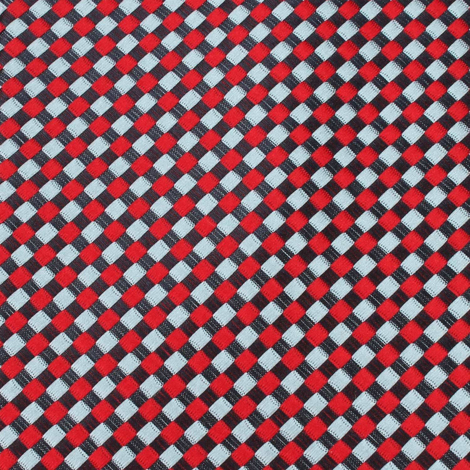 Navy and Light Blue Red Checkered Kids Bow Tie - Image 2