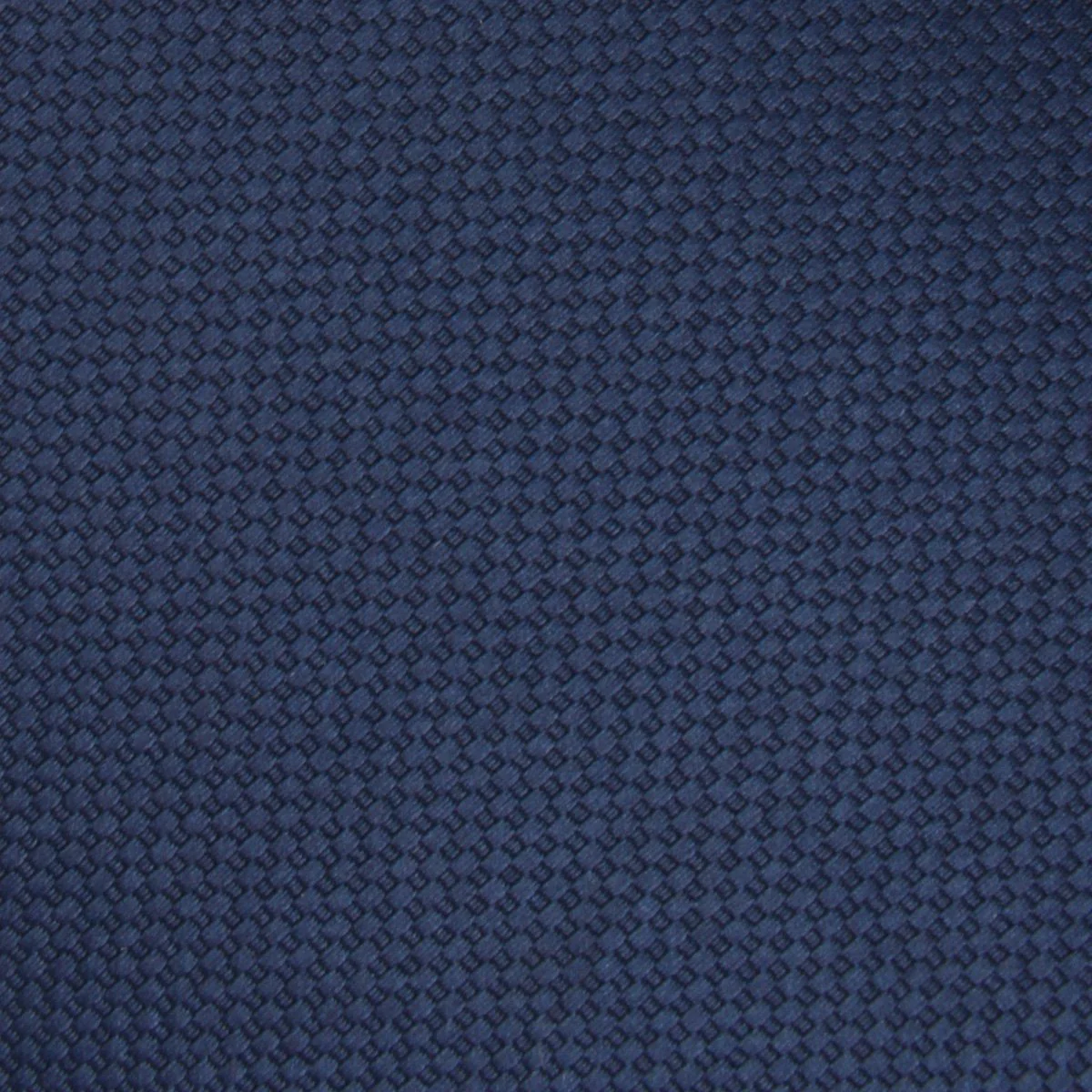 Navy Blue Basket Weave Pocket Square - Image 2