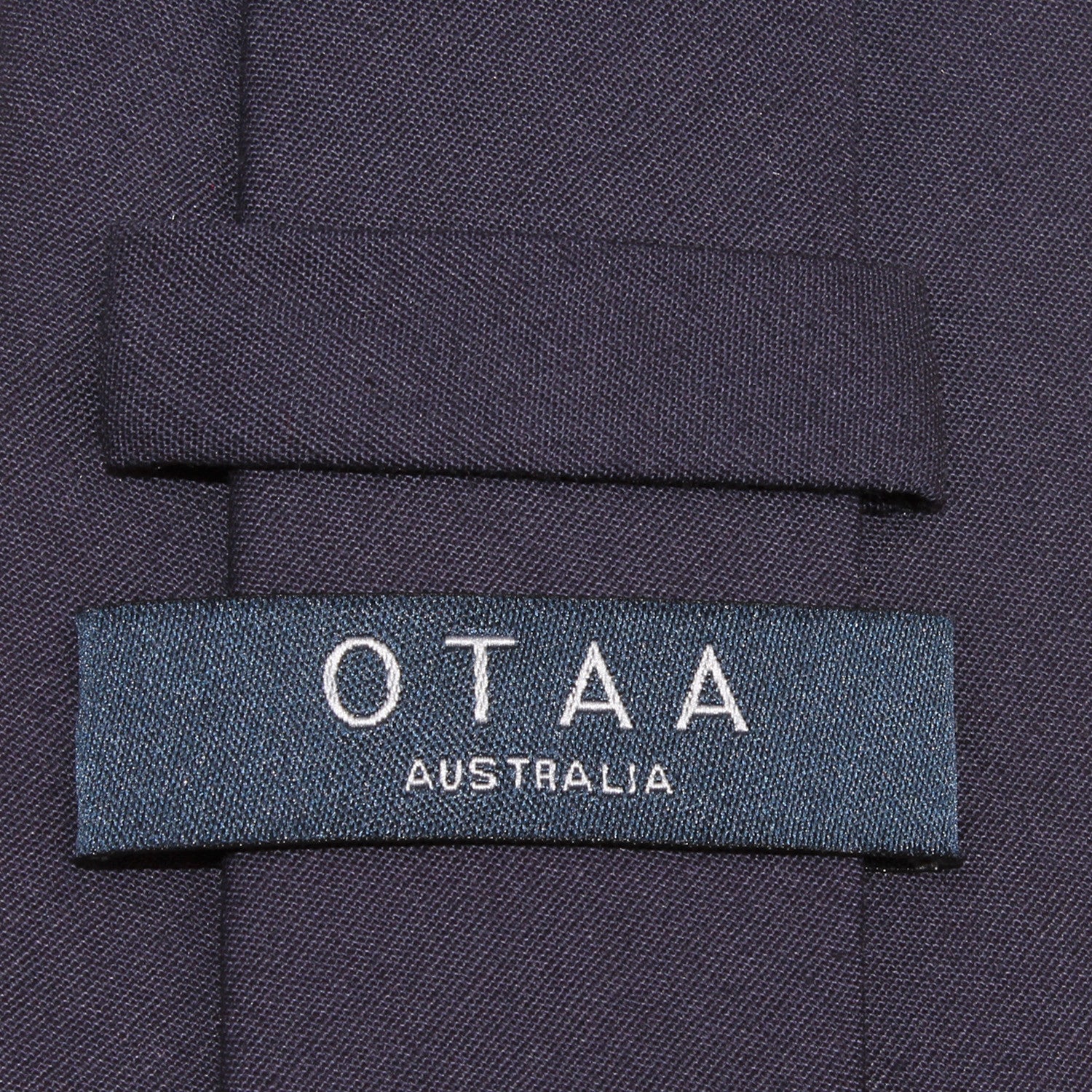 Navy Blue Cotton Necktie - Image 5