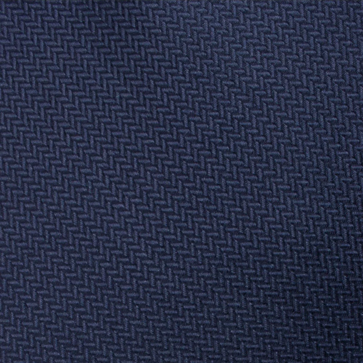Navy Blue Diagonal Herringbone Kids Bow Tie - Image 2