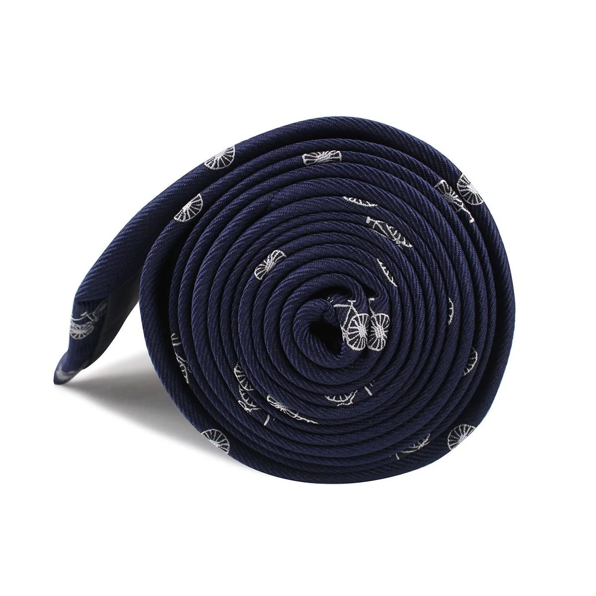 Navy Blue French Bicycle Necktie - Image 4