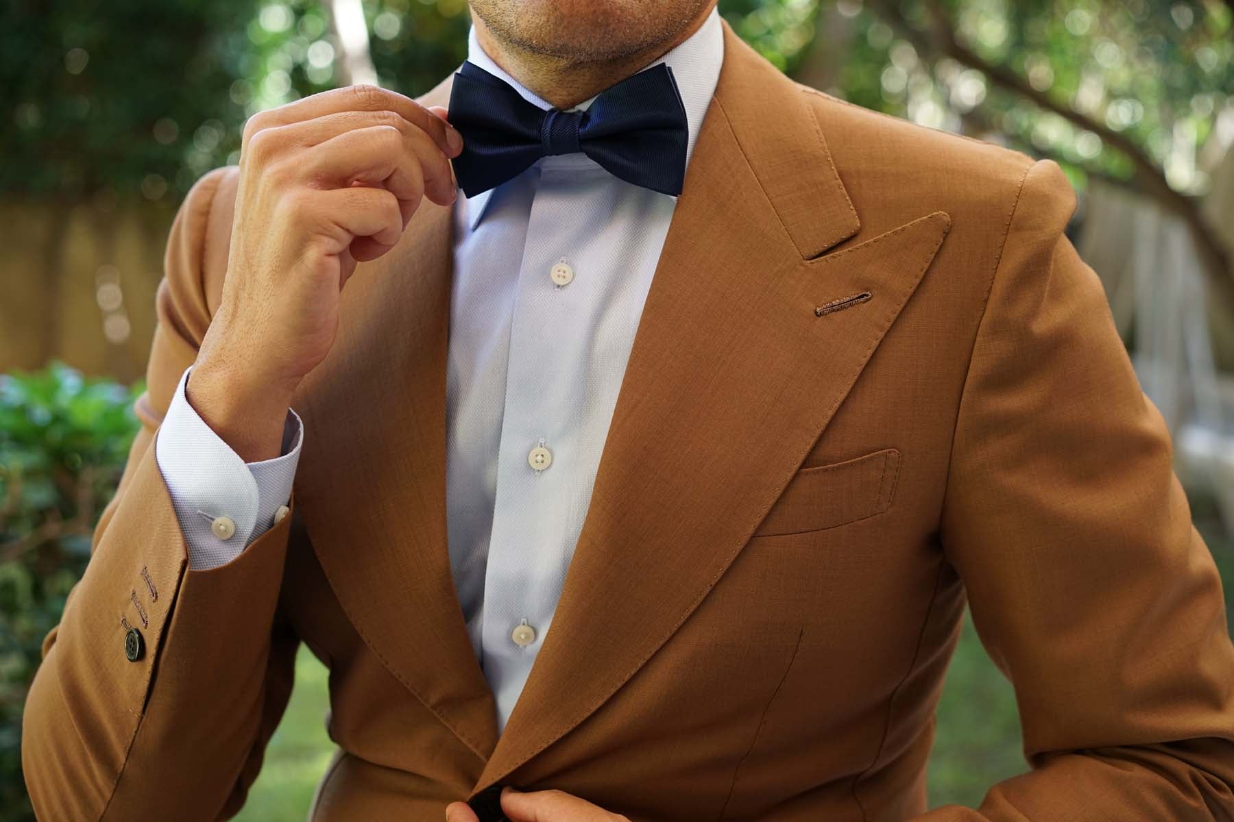 Navy Blue Line - Bow Tie - Image 3