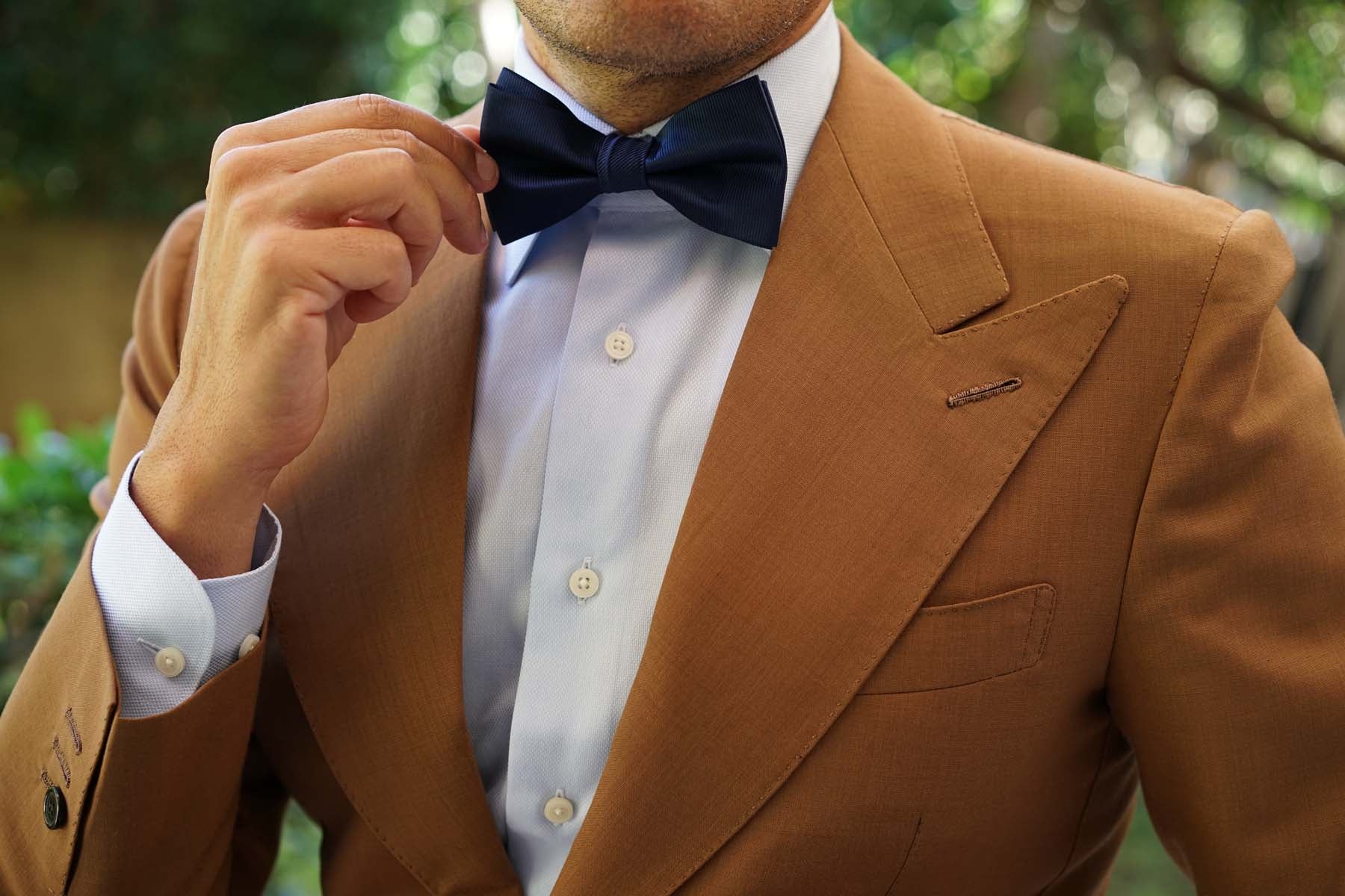 Navy Blue Line - Bow Tie - Image 5