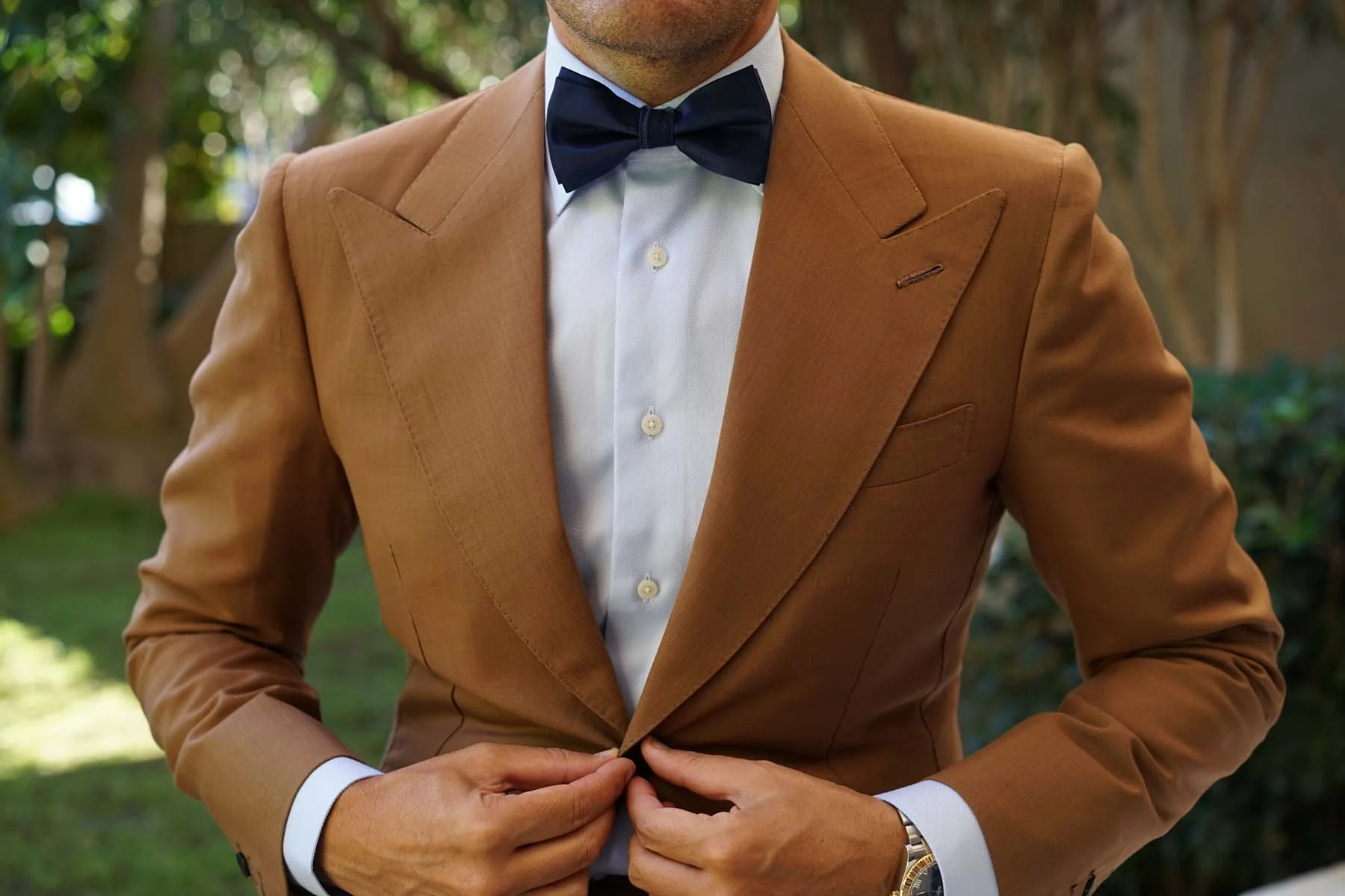 Navy Blue Line - Bow Tie - Image 6