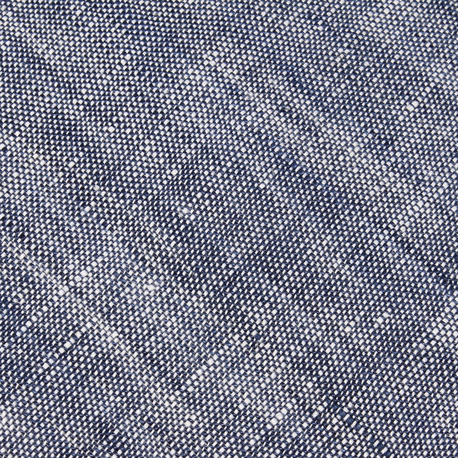 Navy Blue Linen Chambray Necktie - Image 3