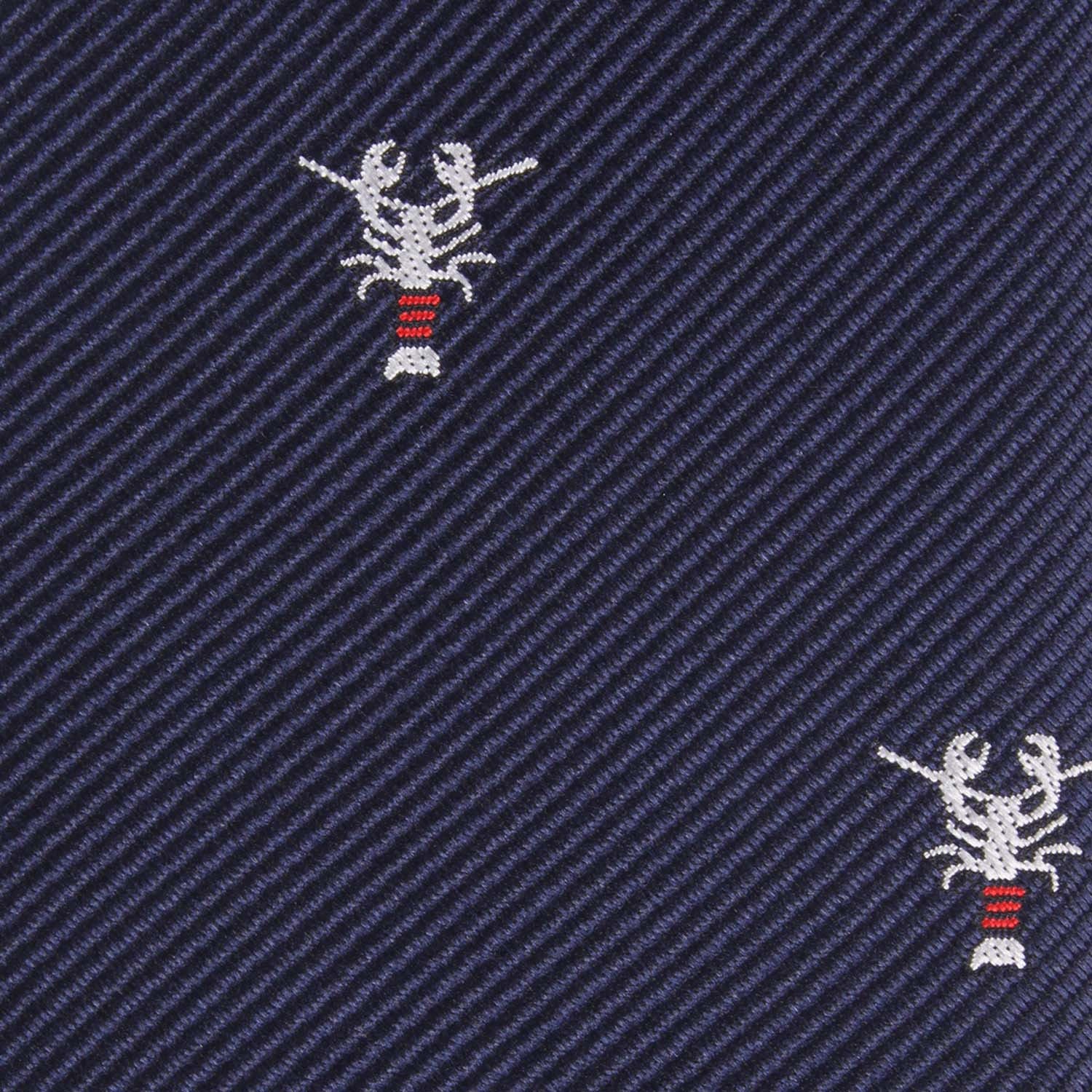 Navy Blue Lobster Skinny Tie - Image 4