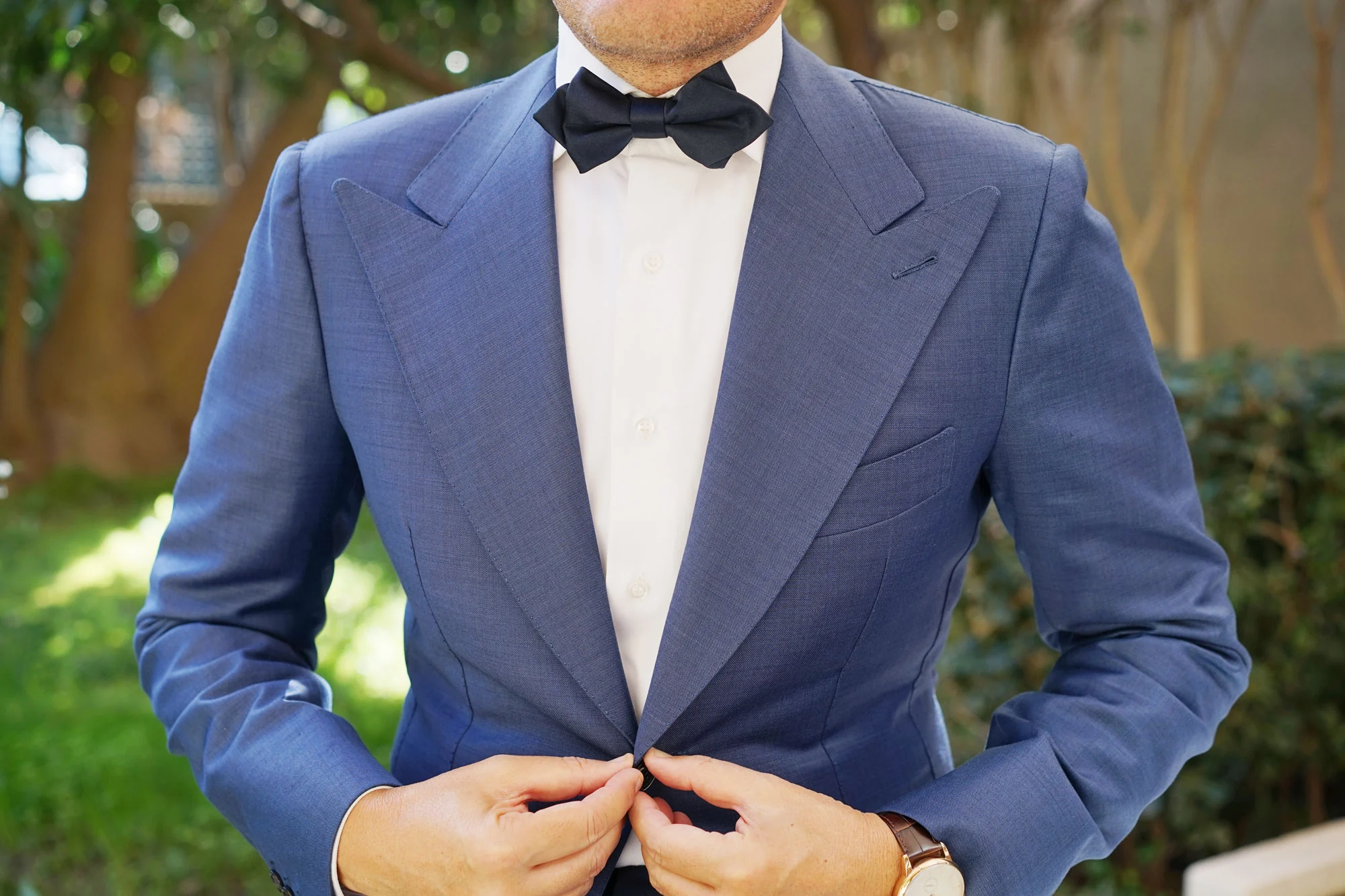 Navy Blue OTAA Diamond Bow Tie - Image 3