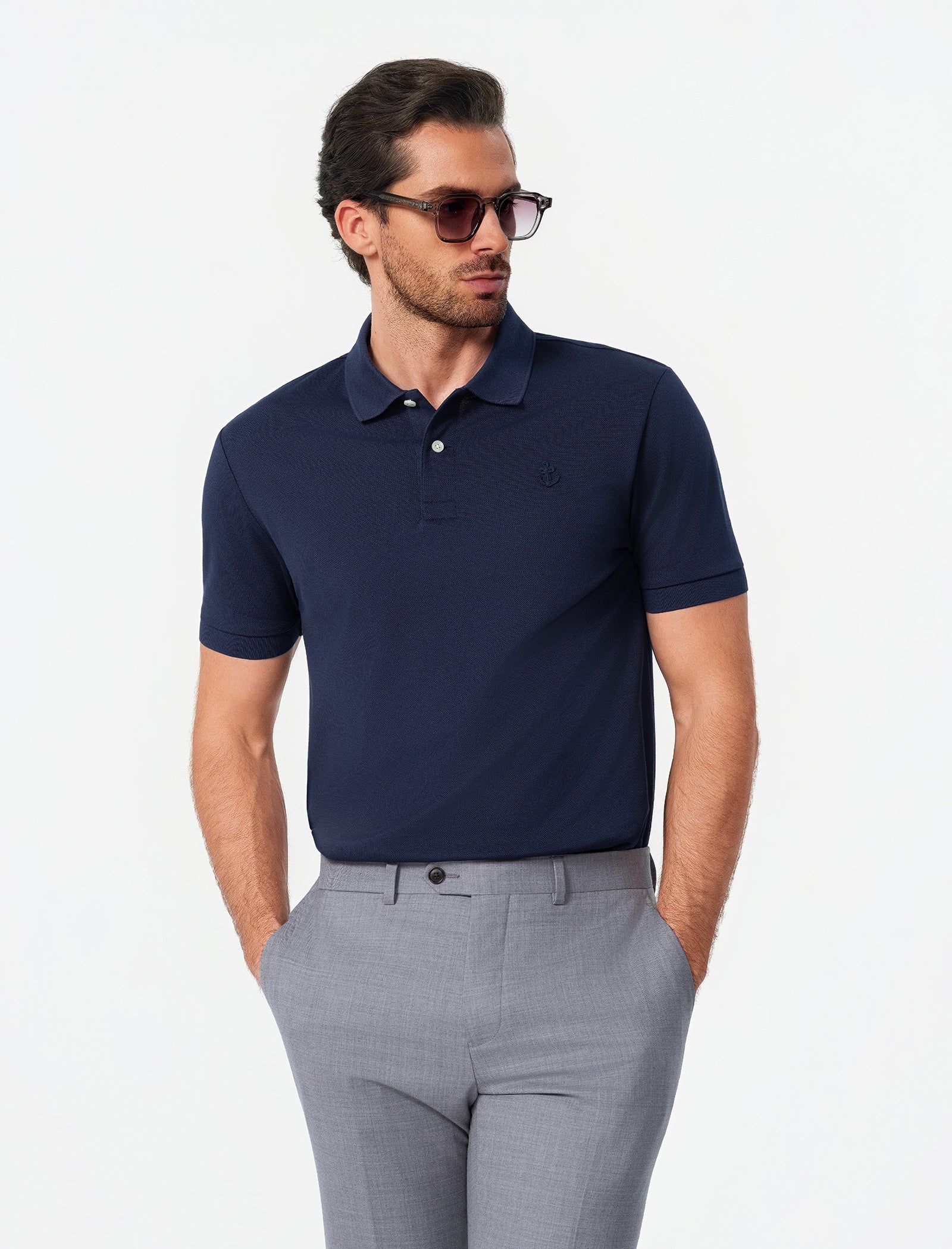Navy Blue Polo - Image 4