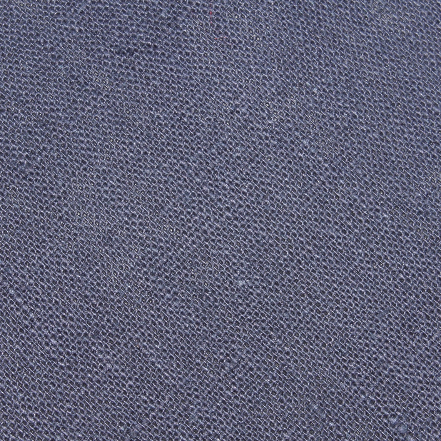 Navy Blue Slub Linen Self Tie Diamond Bow Tie - Image 2