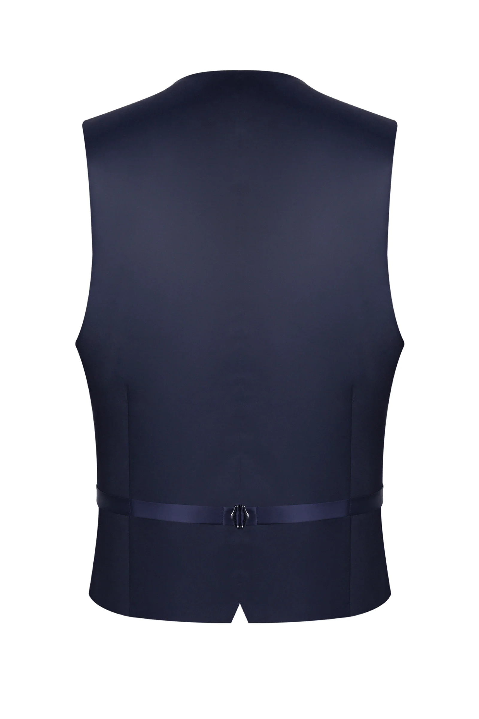 Navy Blue Tailored Waistcoat Vest - Image 2