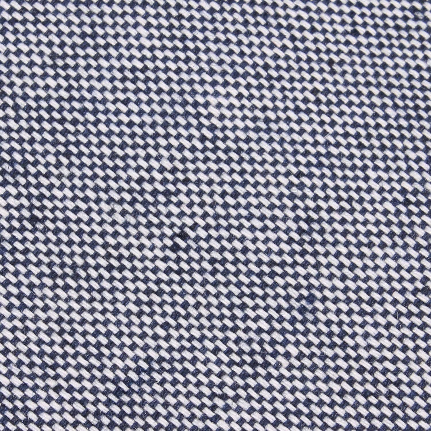 Navy Blue Tweed Linen Stitching Kids Bow Tie - Image 2