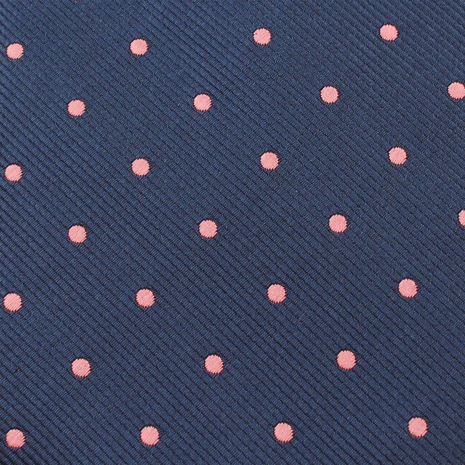 Navy Blue with Pink Polka Dots - Bow Tie (Untied) - Image 3