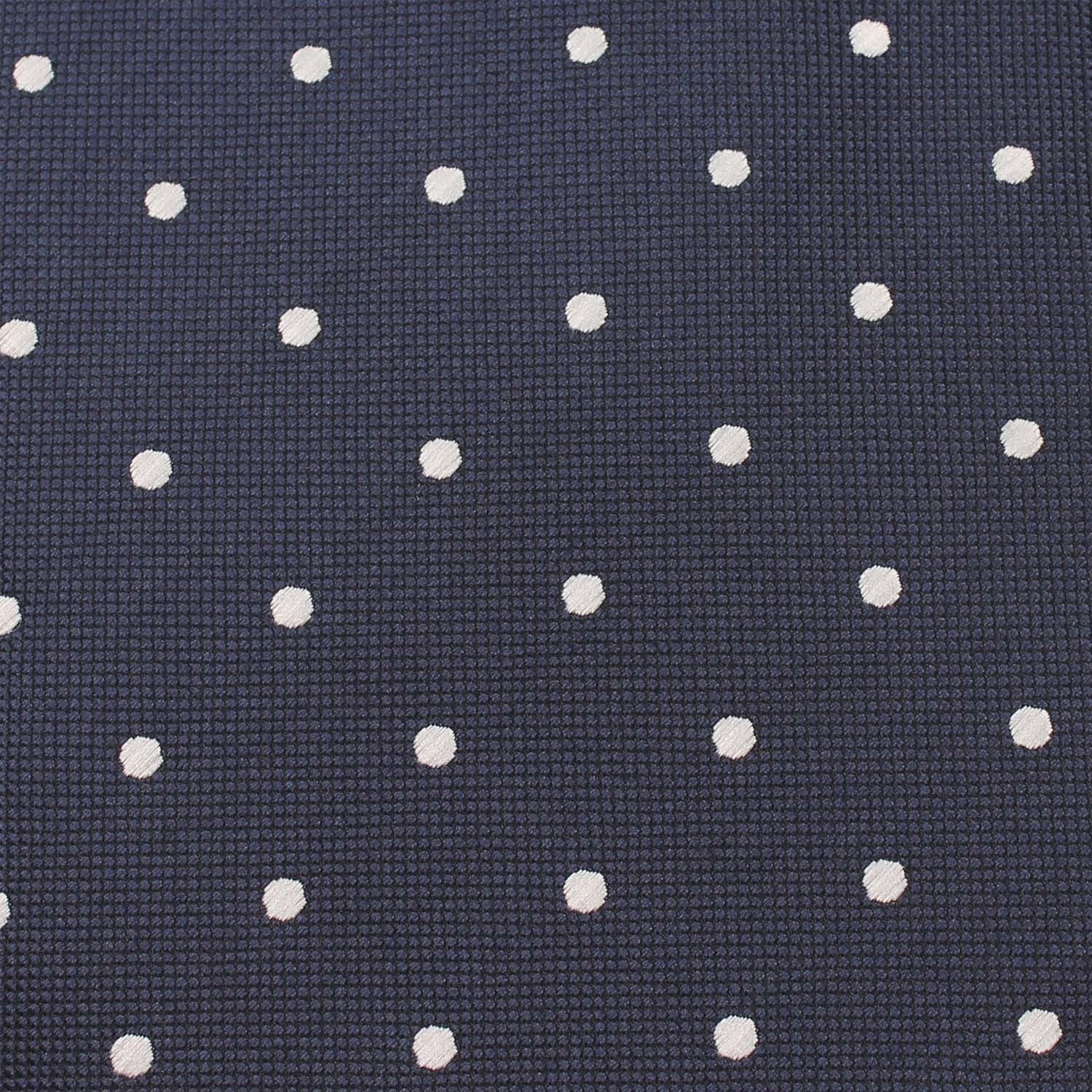 Navy Blue with White Polka Dots - Bow Tie (Untied) - Image 5