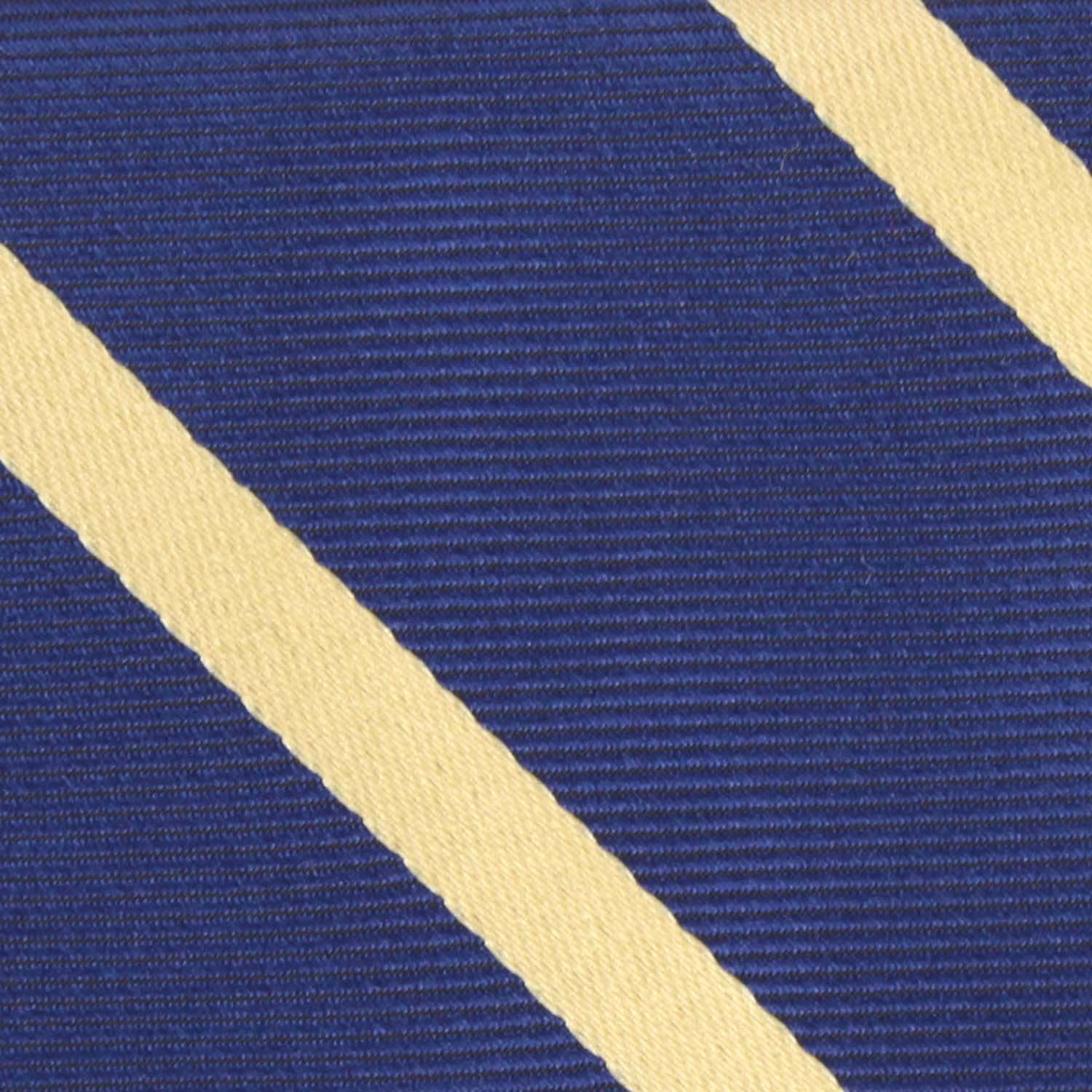 Navy Blue with Yellow Stripes Bow Tie - Image 2