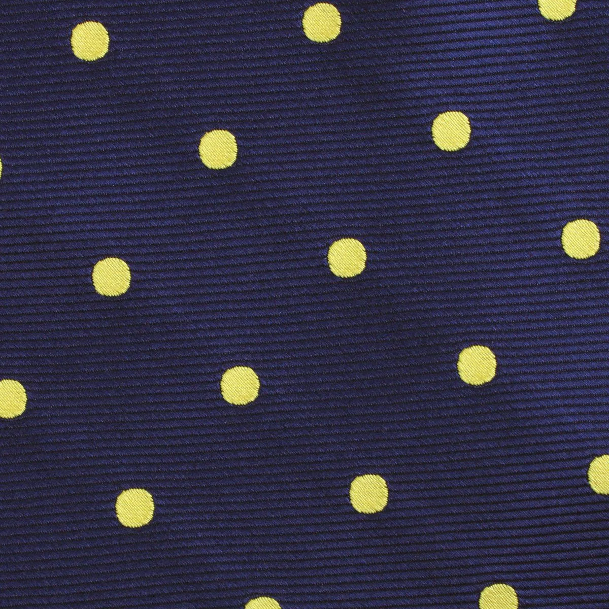 Navy on Large Yellow Dots Kids Bow Tie - Image 2