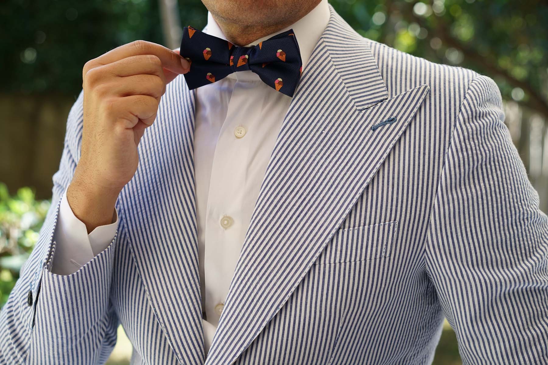 Neapolitan Ice Cream Cone Bow Tie - Image 5