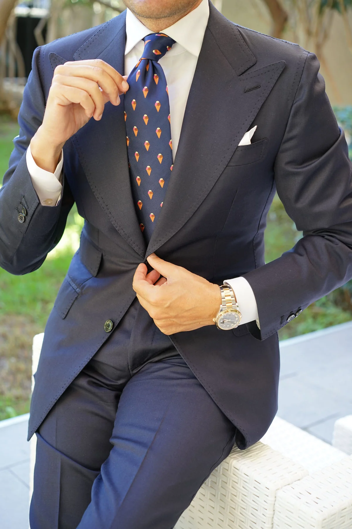 Neapolitan Ice Cream Cone Necktie - Image 8