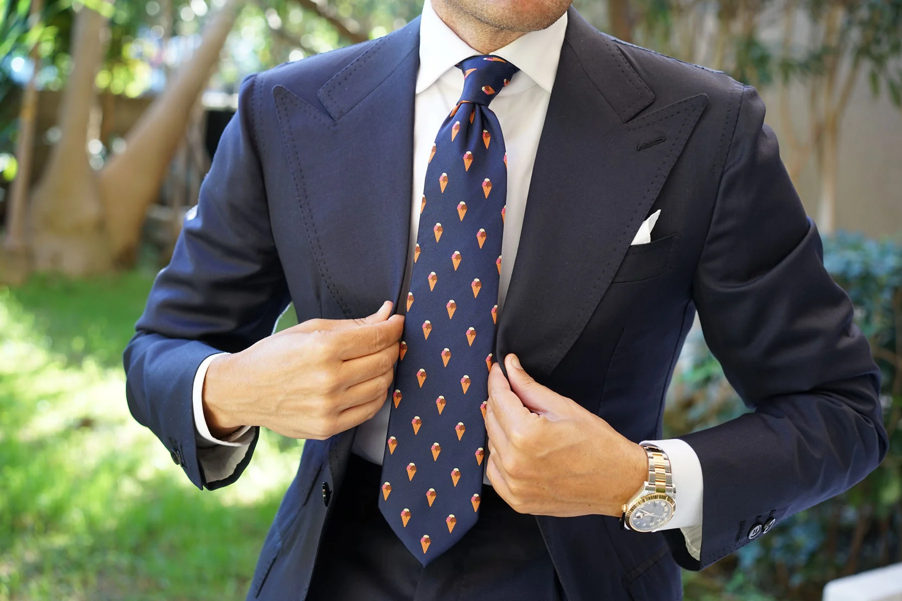 Neapolitan Ice Cream Cone Necktie - Image 9