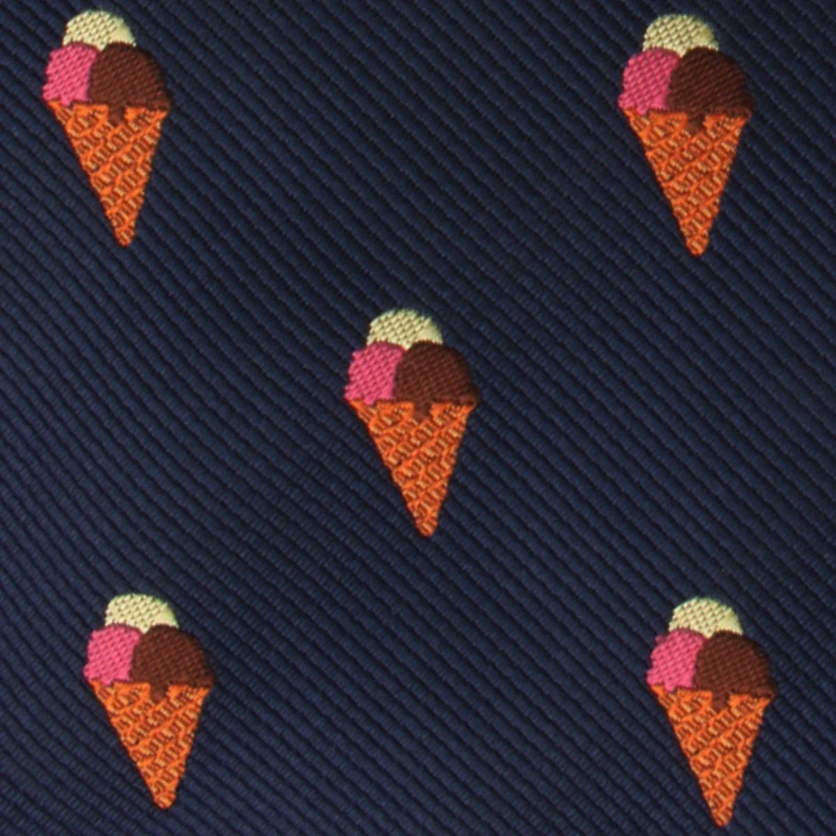 Neapolitan Ice Cream Cone Skinny Tie - Image 3