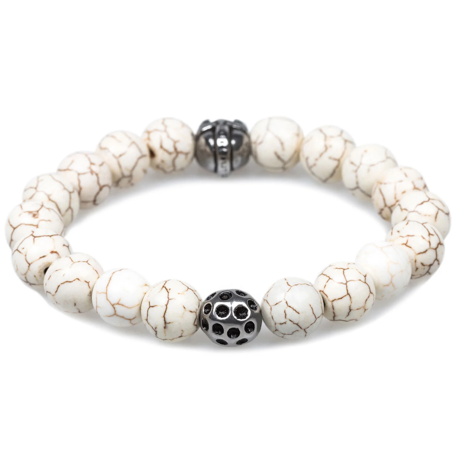Nero White Turquoise Gladiator Helmet Bracelet - Image 2