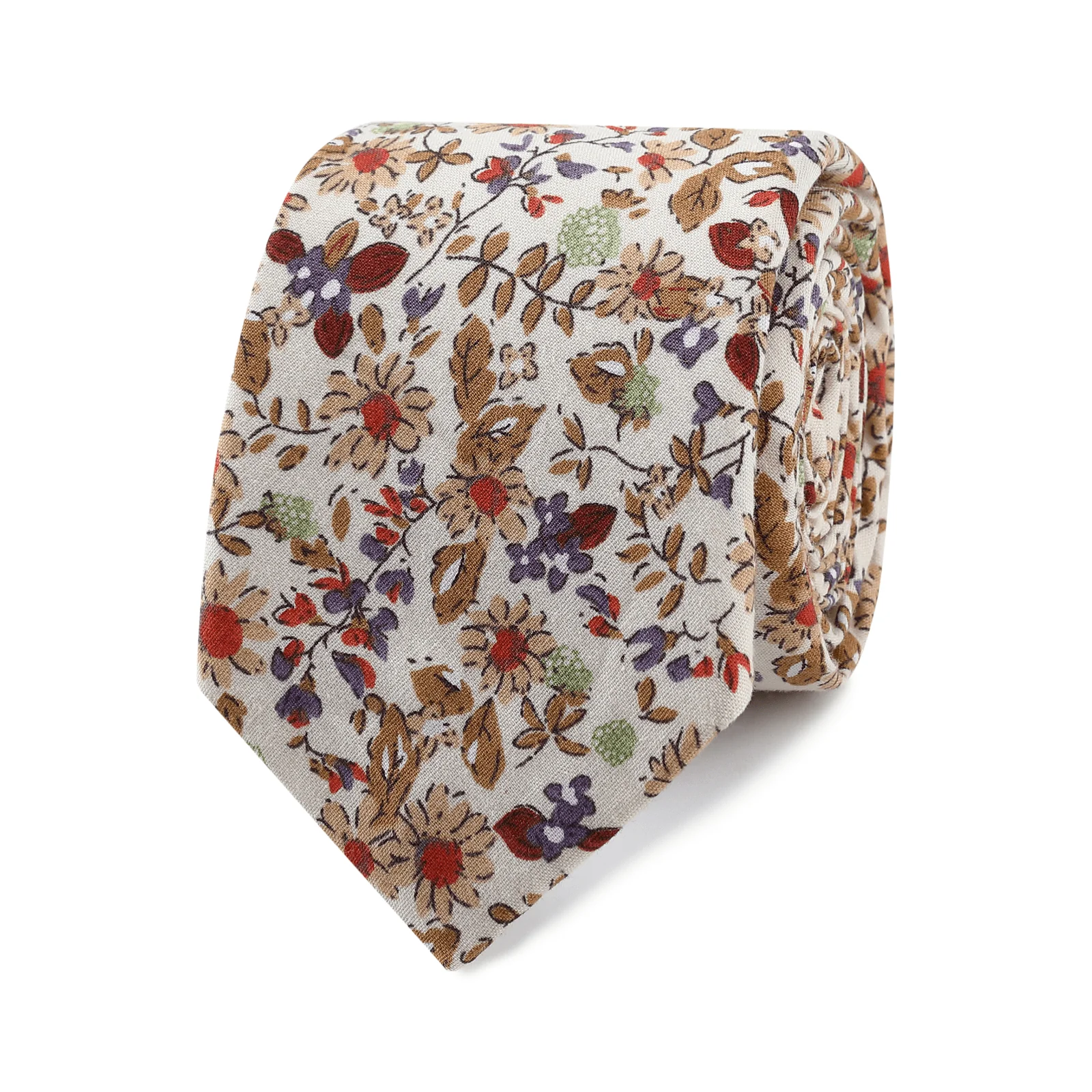 New York Autumn Blossom Skinny Tie - Image 2