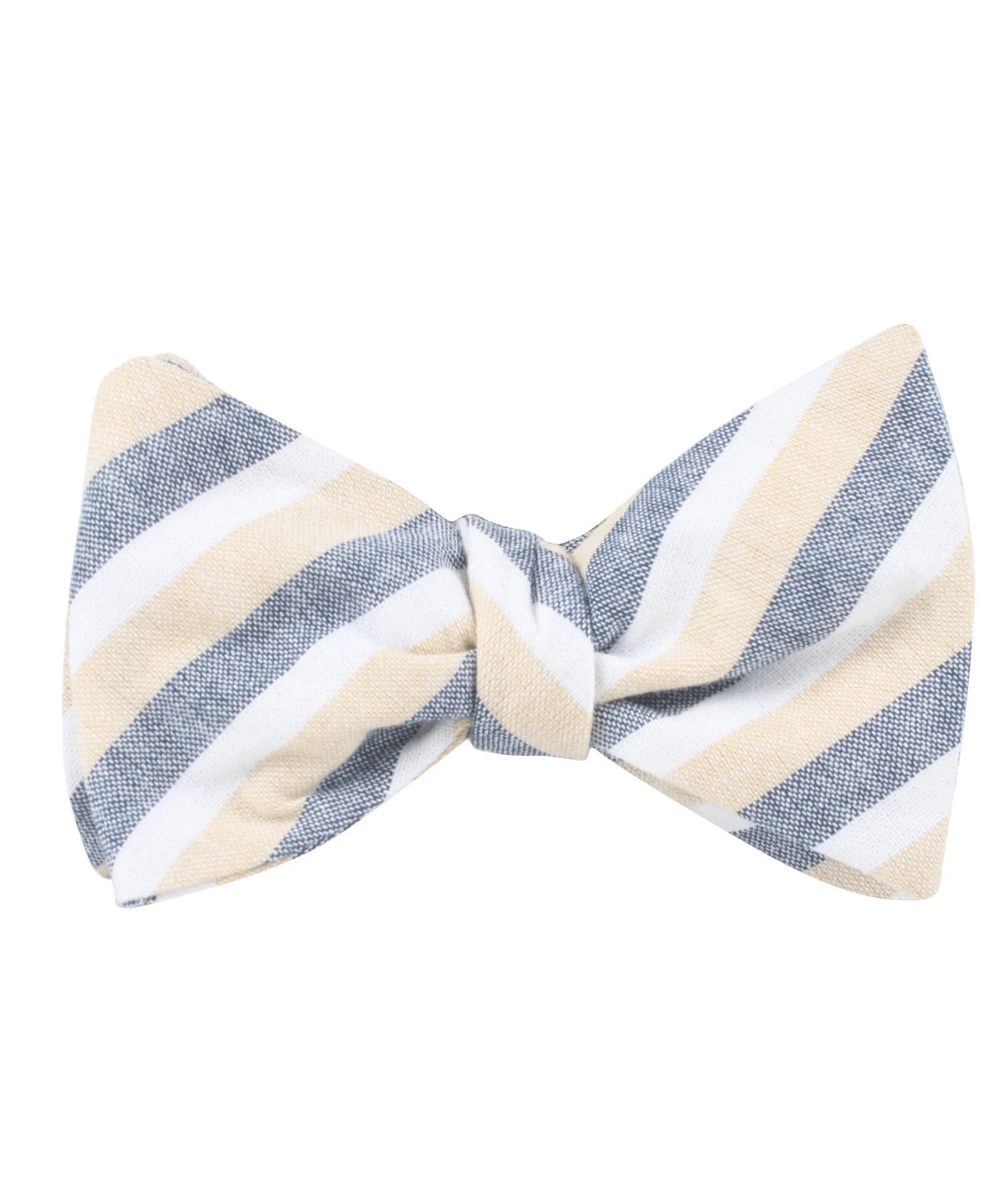 New York Striped Self Bow Tie - Image 2