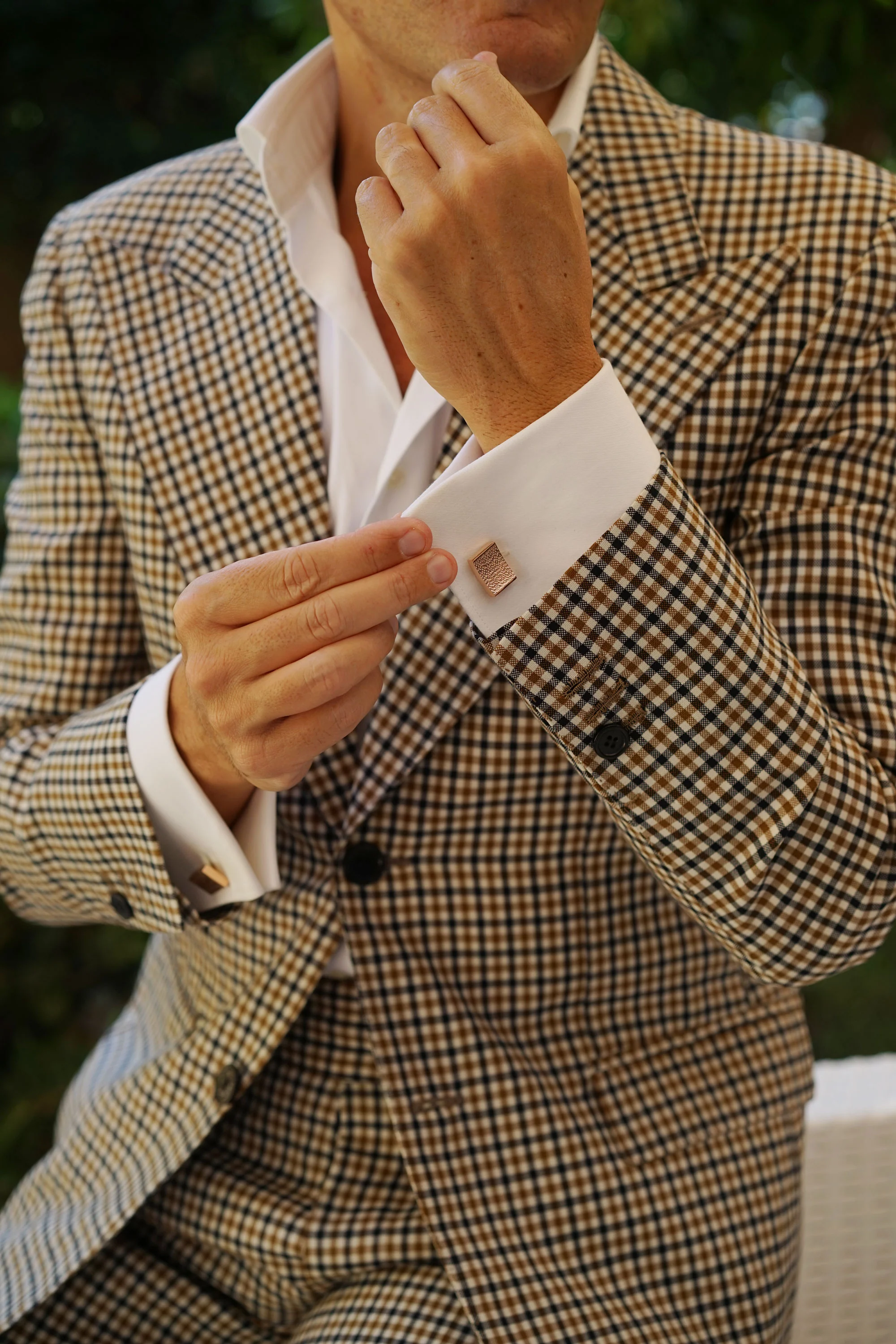Nighy Rose Gold Cufflinks - Image 4