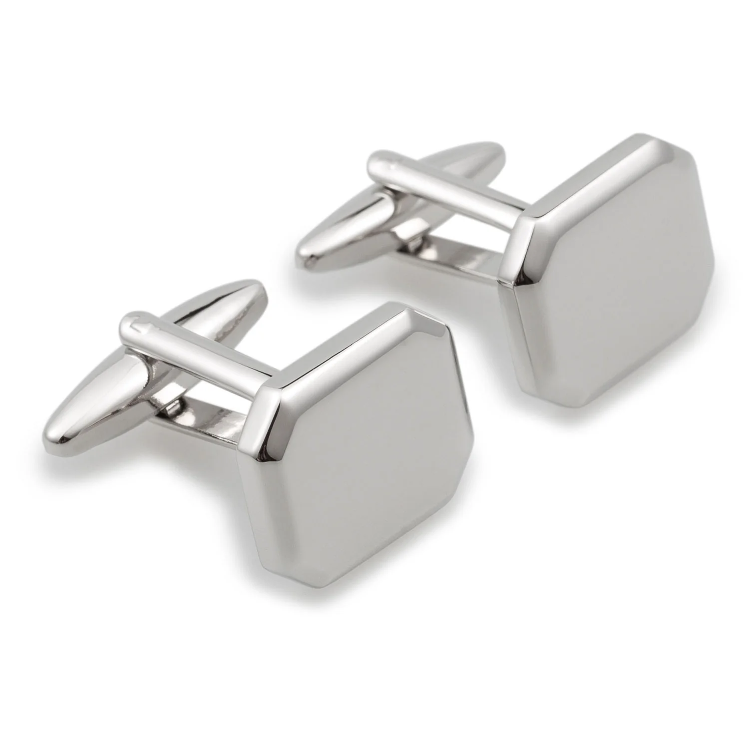 Octavia Silver Cufflinks - Image 2