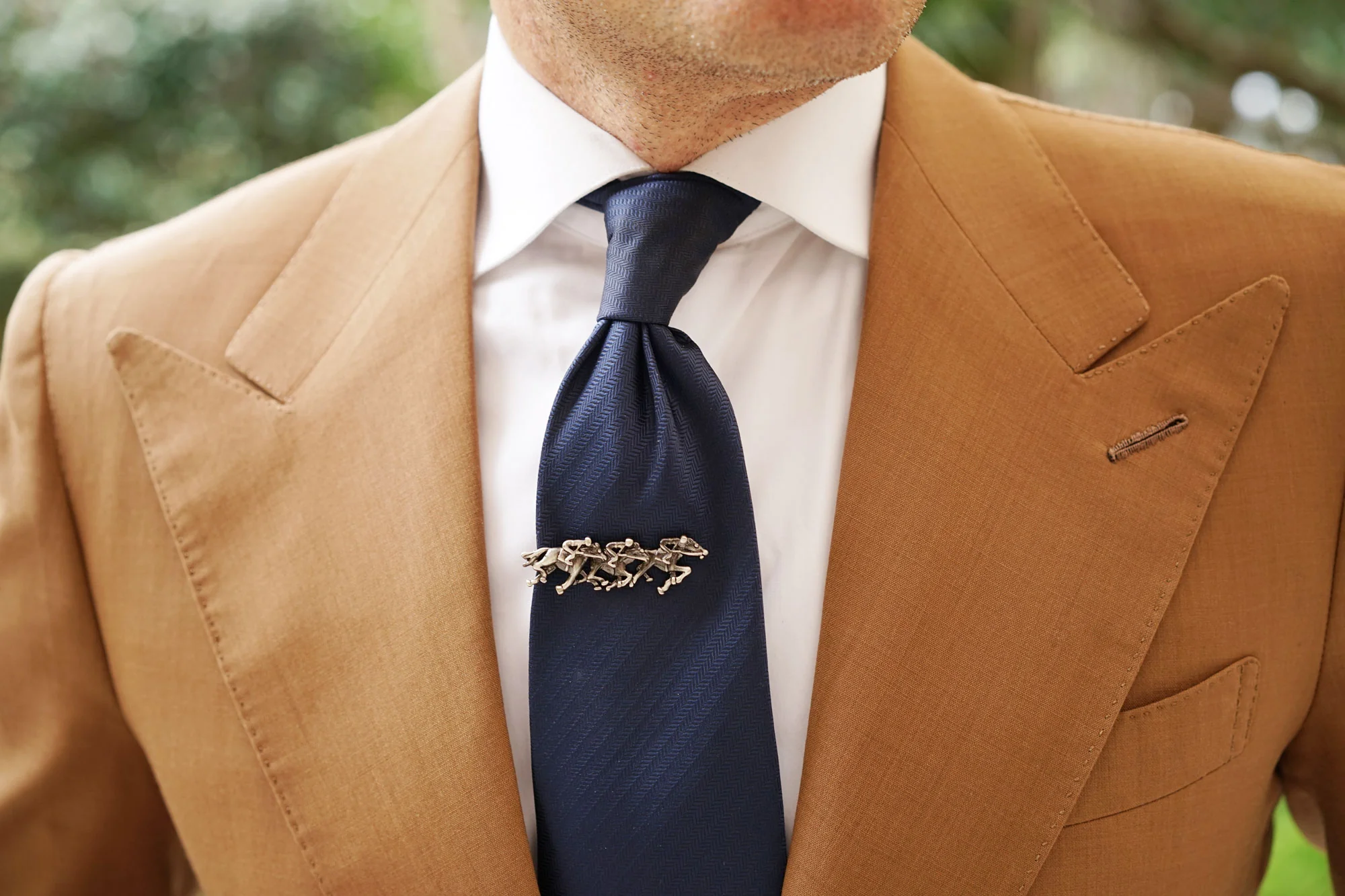 Off to The Races Antique Silver Tie Bar - Image 8