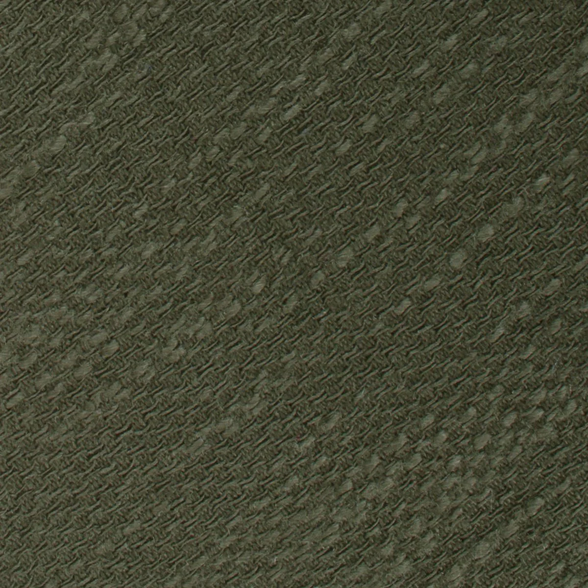 Olive Green Coarse Linen Pocket Square - Image 2