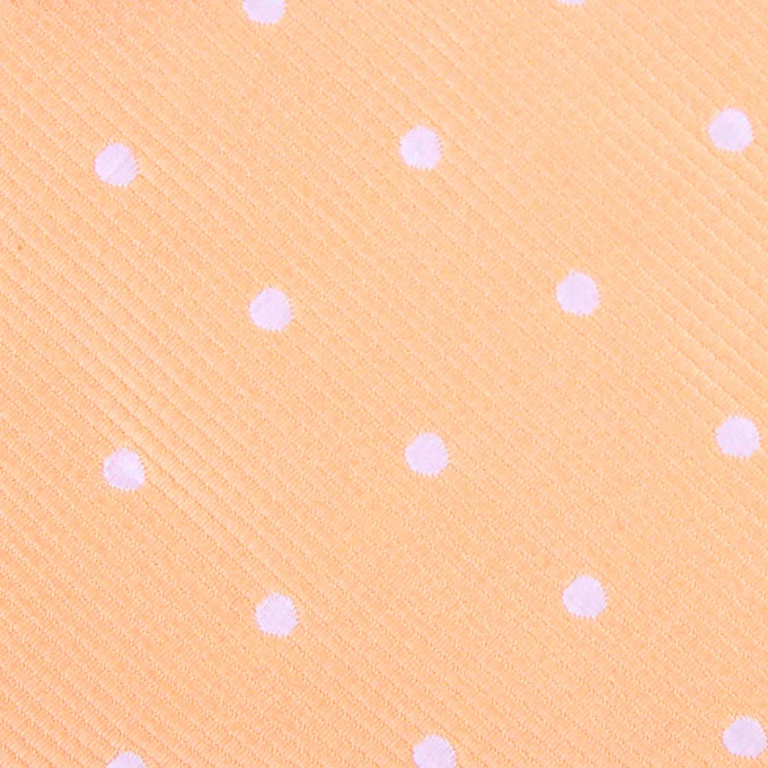 Orange with White Polka Dots Bow Tie - Image 2