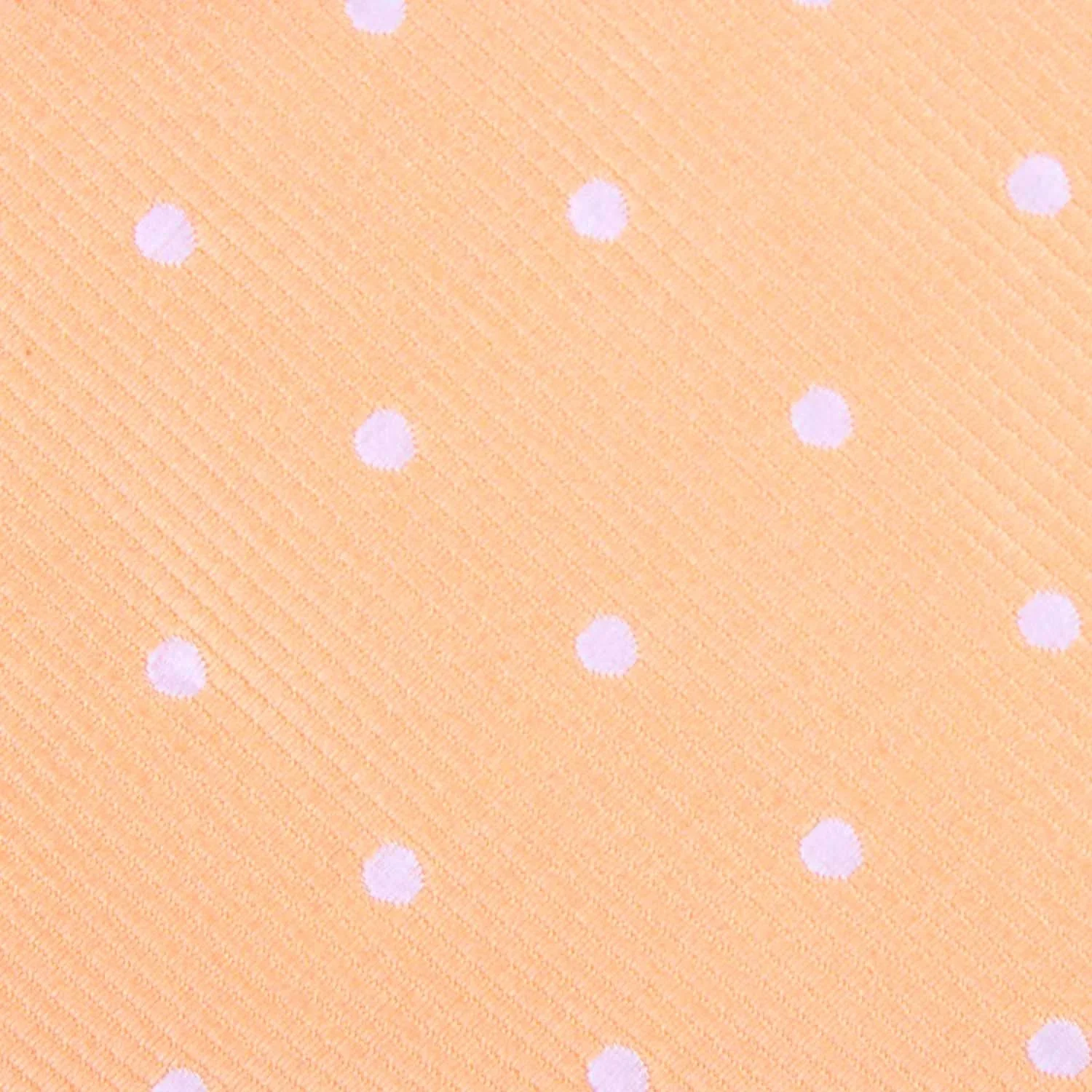 Orange with White Polka Dots Kids Diamond Bow Tie - Image 2