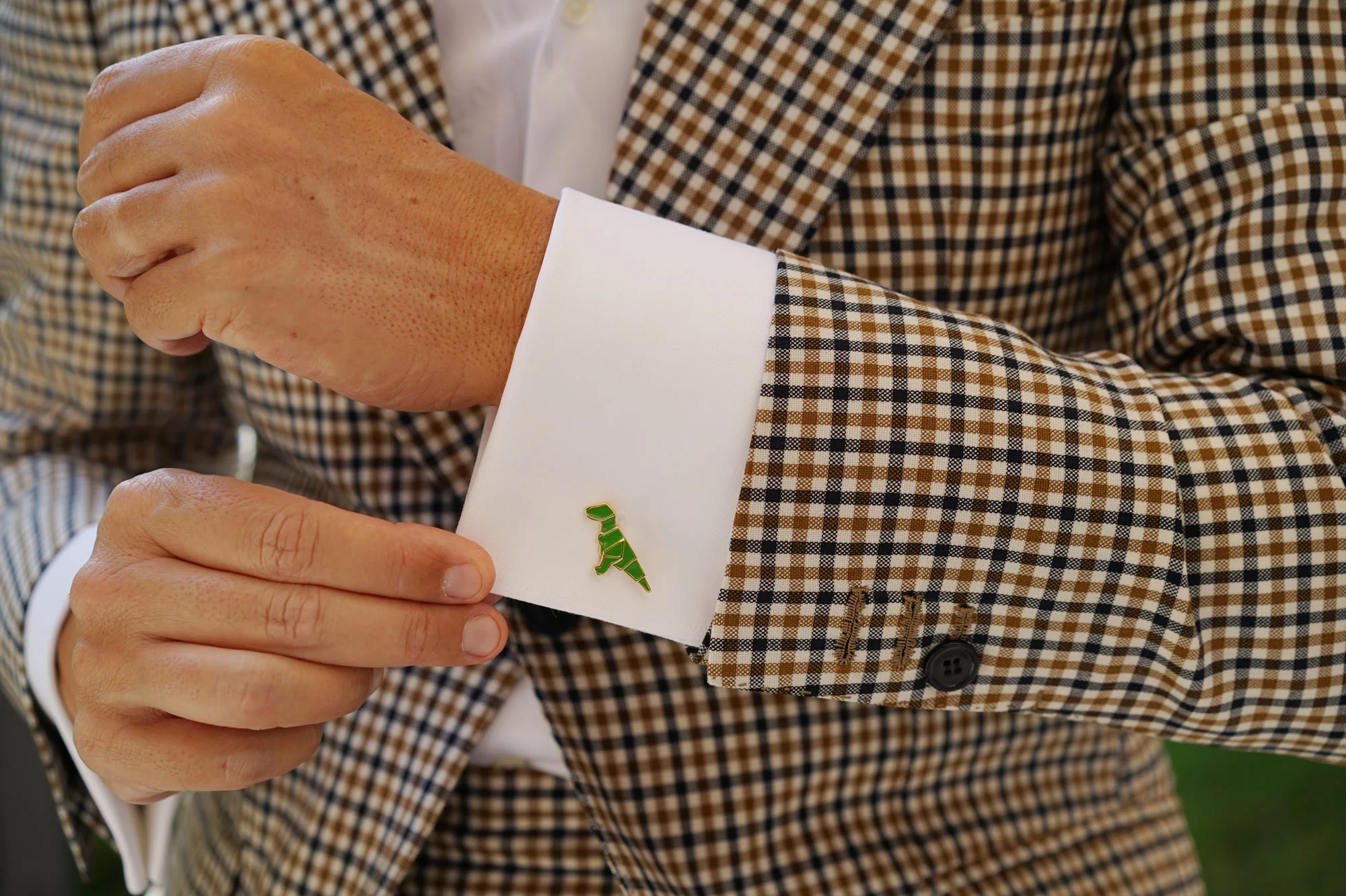 Origami T-Rex Cufflinks - Image 7