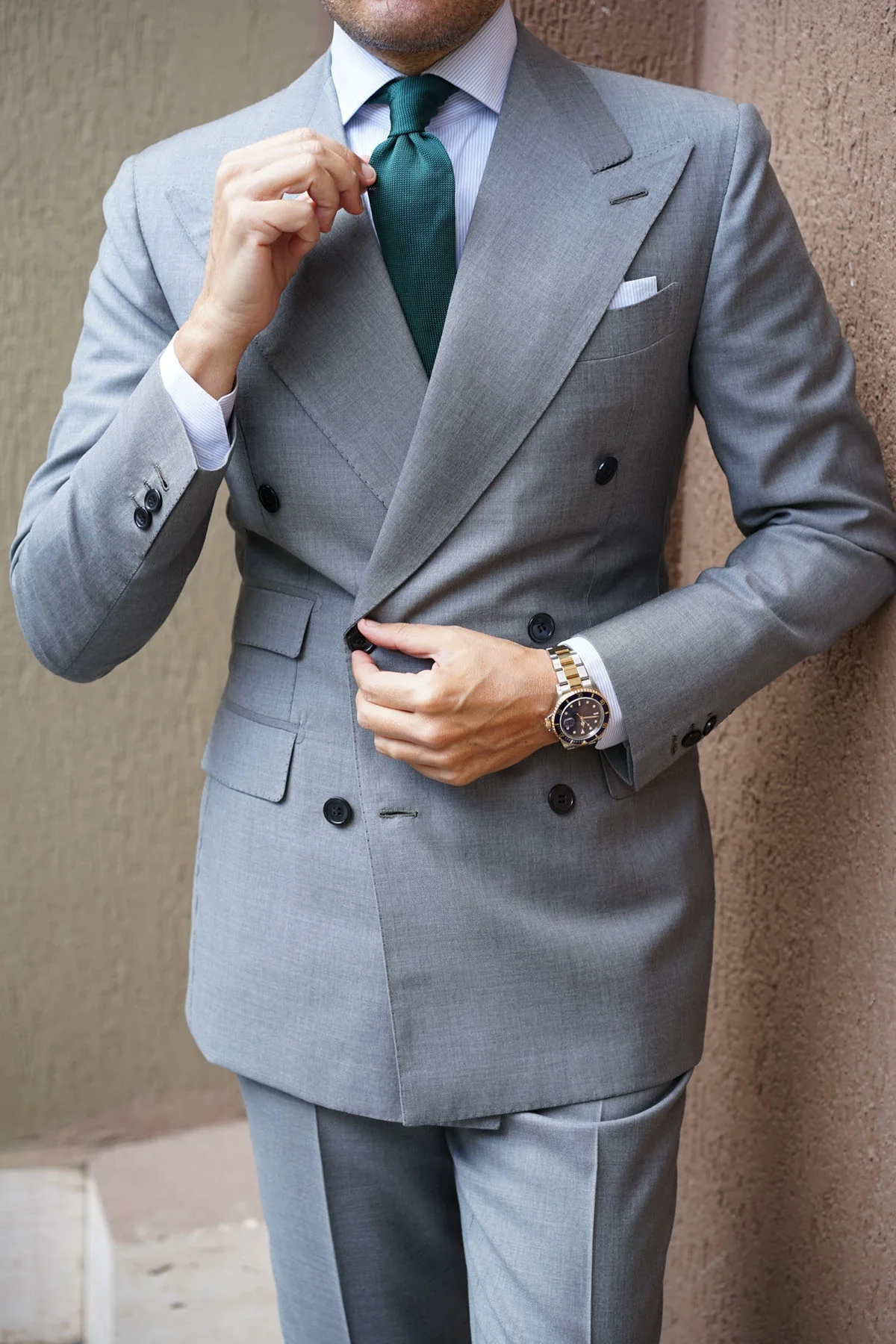 Orphic Green Knitted Tie - Image 7