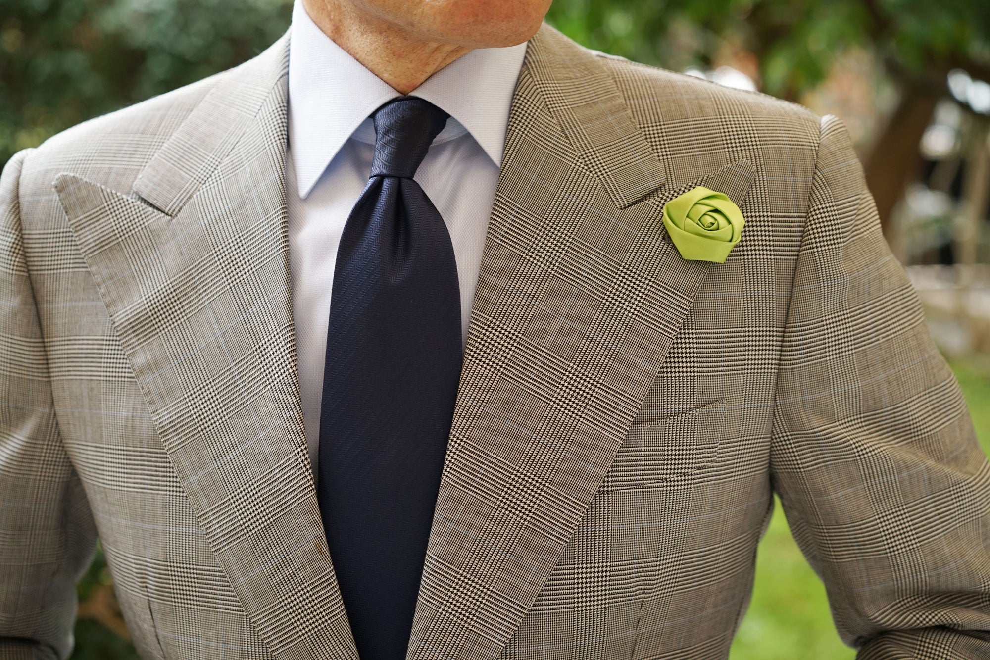 Oxfam Green Satin Rose Lapel Pin - Image 7