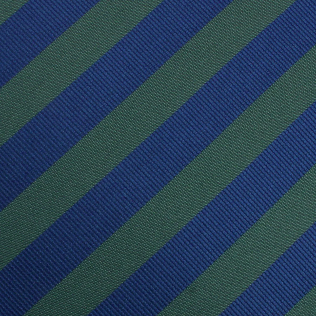 Oxford Blue & Dark Green Striped Bow Tie - Image 2
