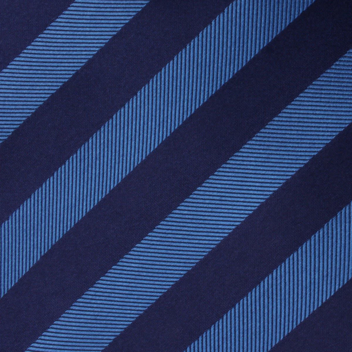 Oxford & Steel Blue Striped Self Bow Tie - Image 3