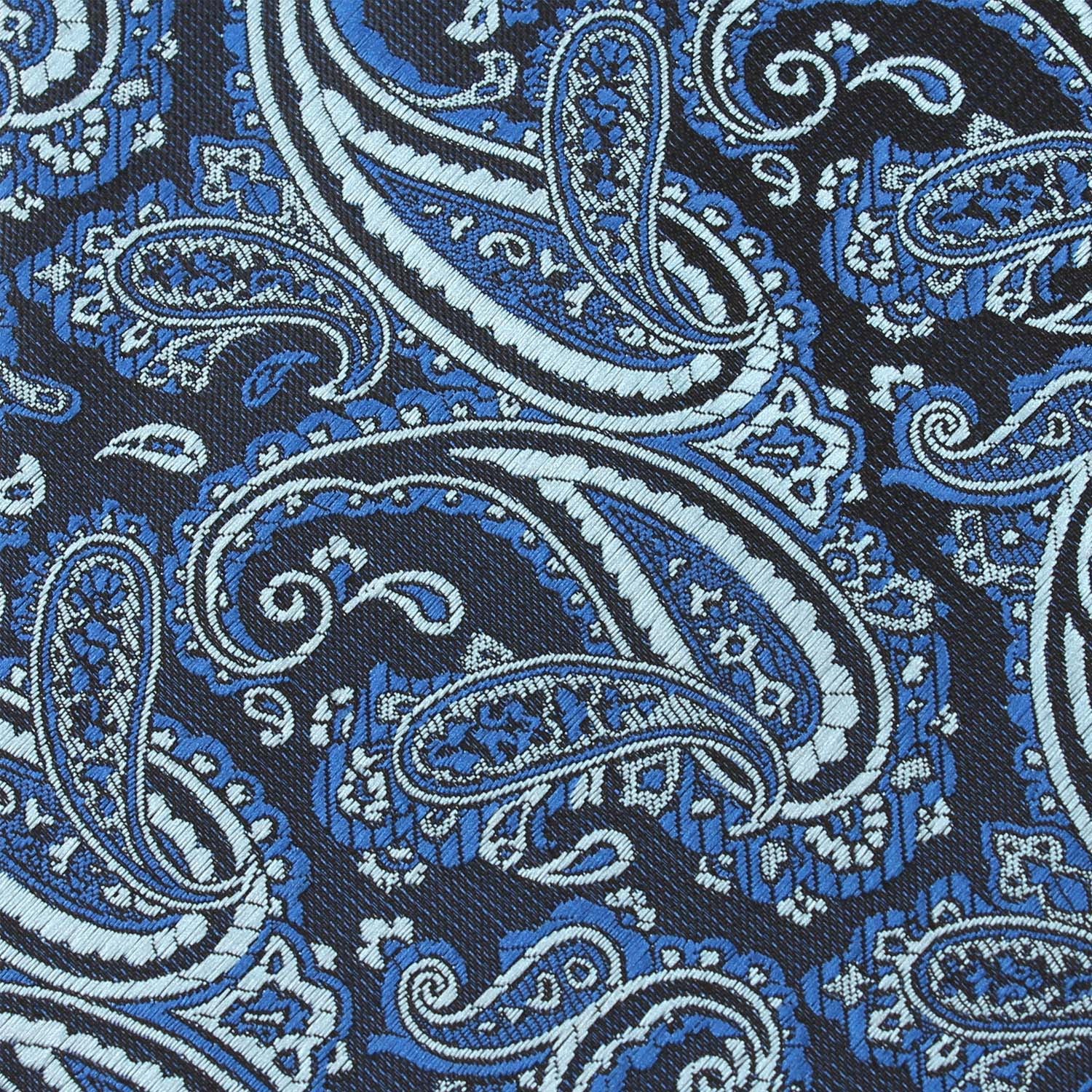 Paisley Black and Blue Bow Tie - Image 2