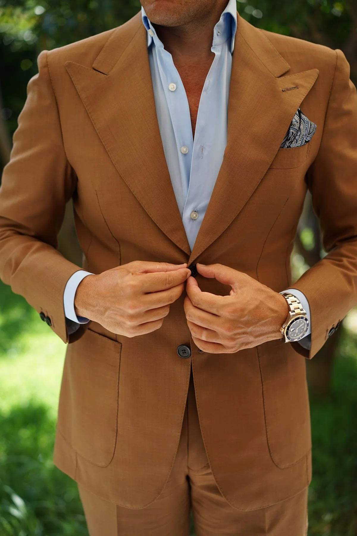 Paisley Blue - Pocket Square - Image 9
