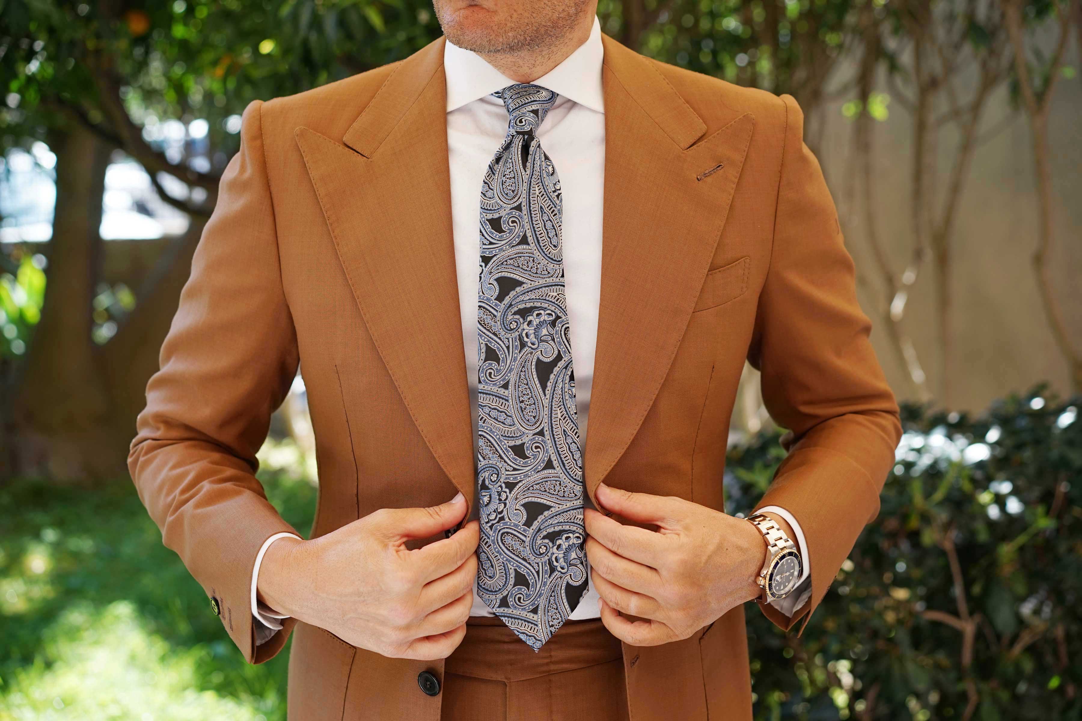 Paisley Blue Tie - Image 8