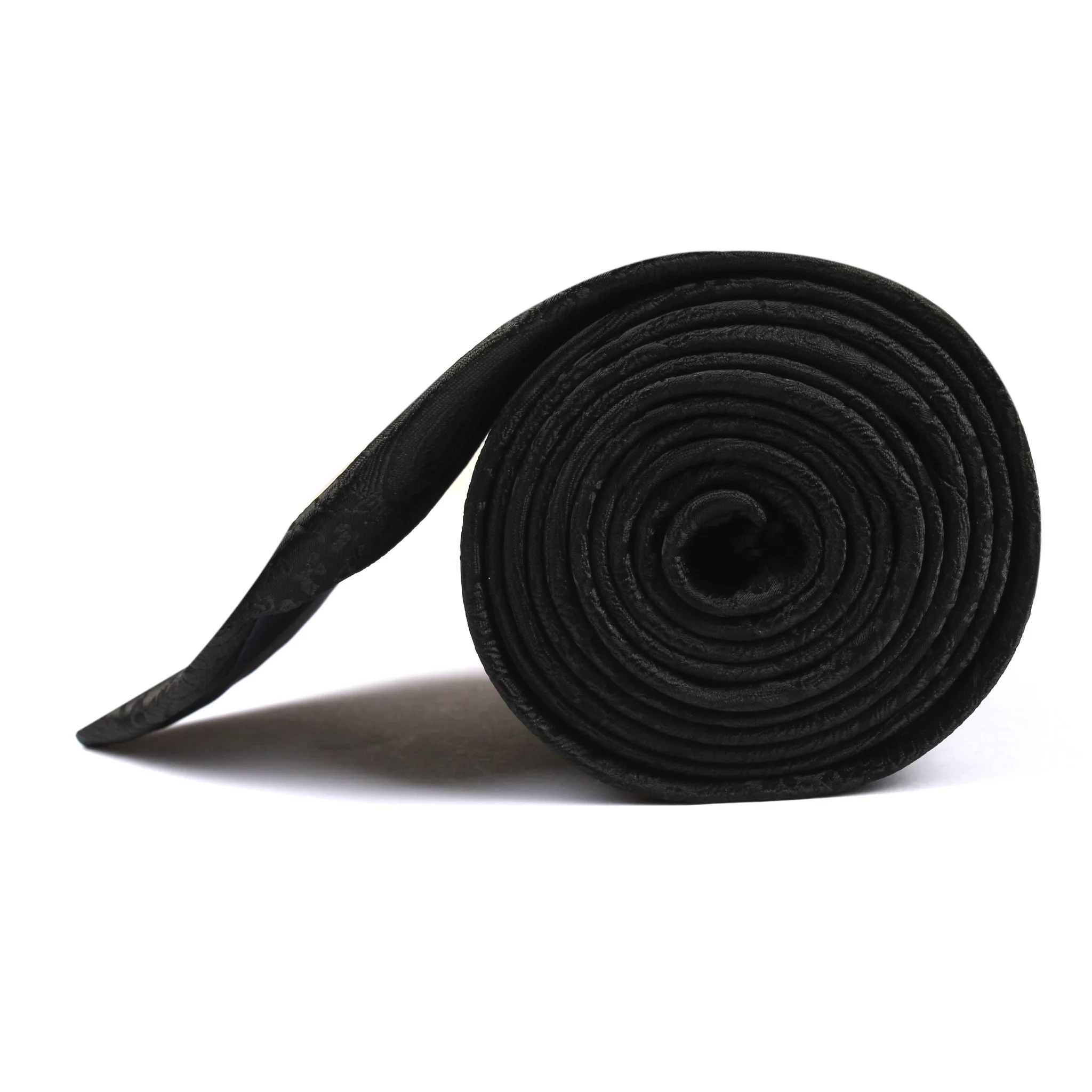 Paisley Midnight Black Necktie - Image 4