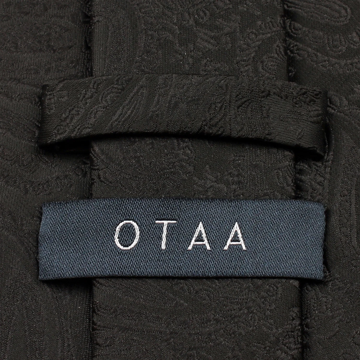 Paisley Midnight Black Necktie - Image 5