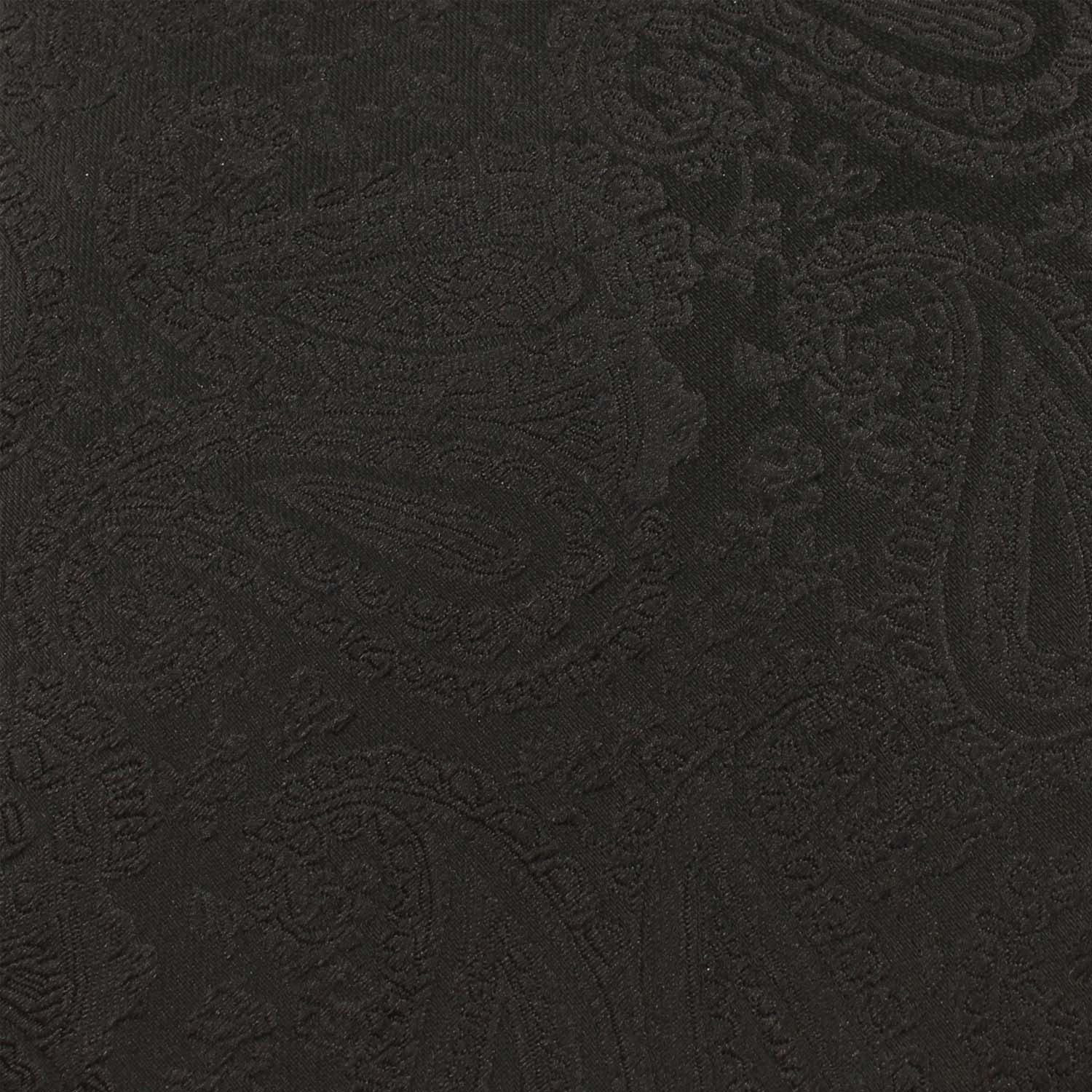 Paisley Midnight Black Pocket Square - Image 2