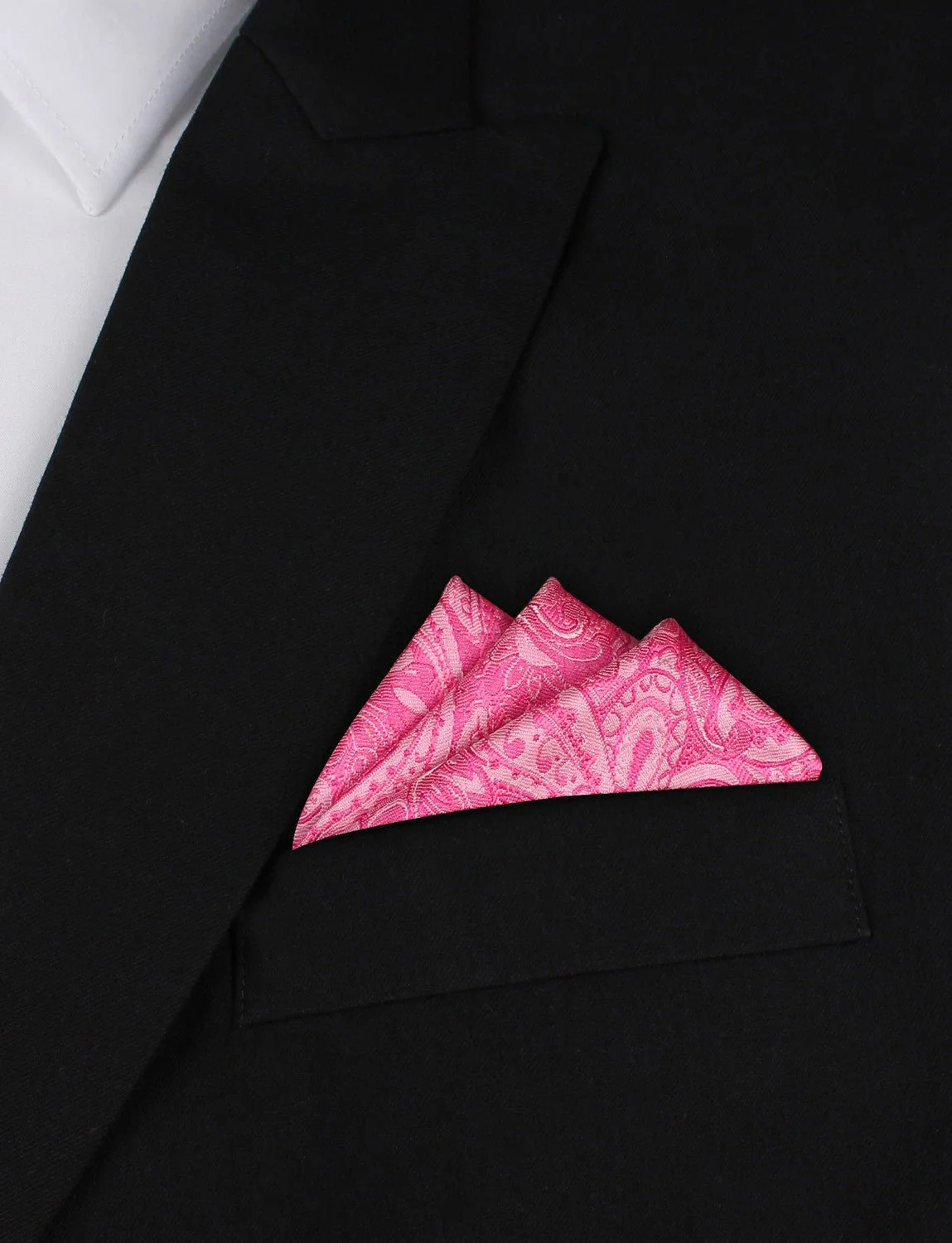 Paisley Pink - Pocket Square - Image 3
