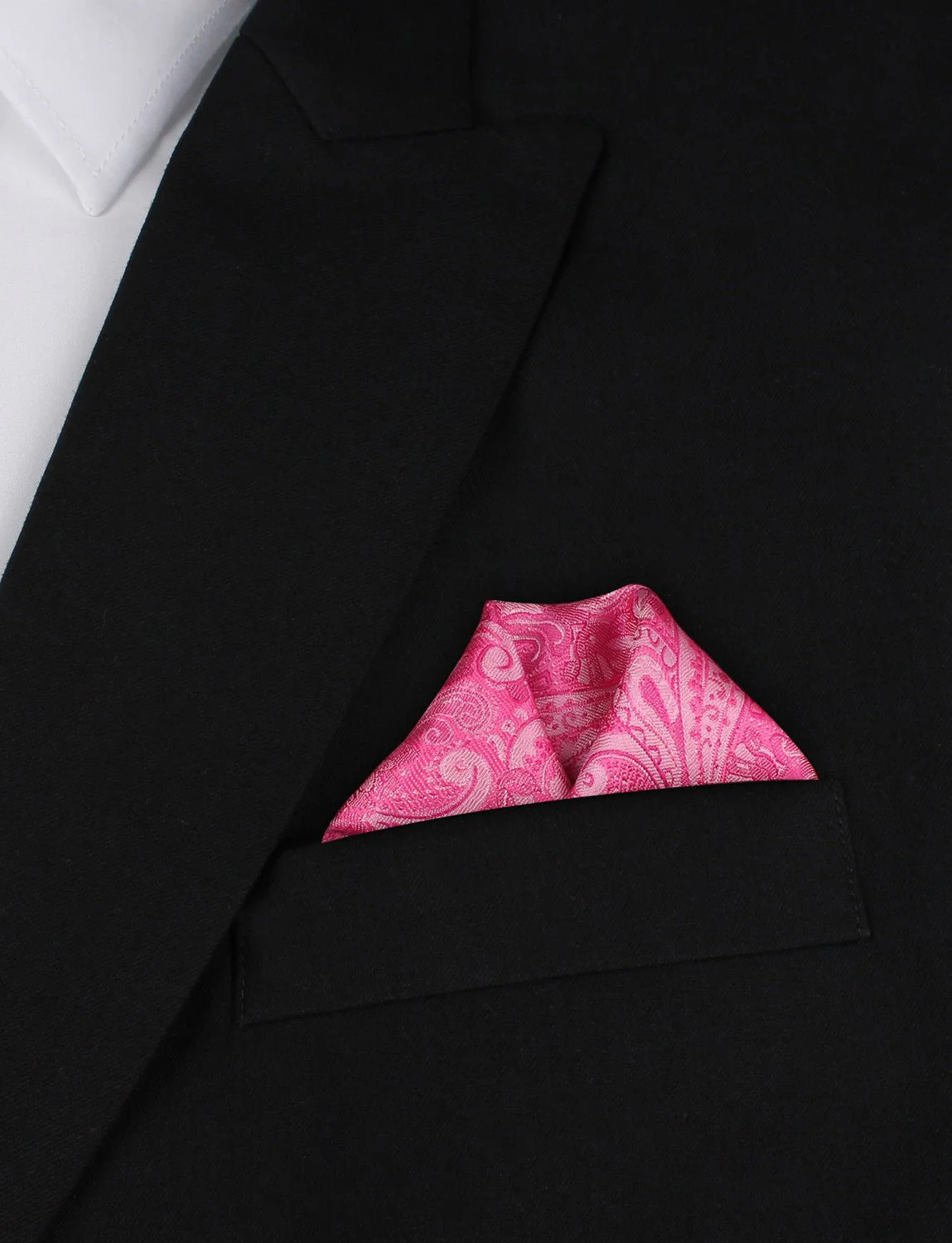 Paisley Pink - Pocket Square - Image 4