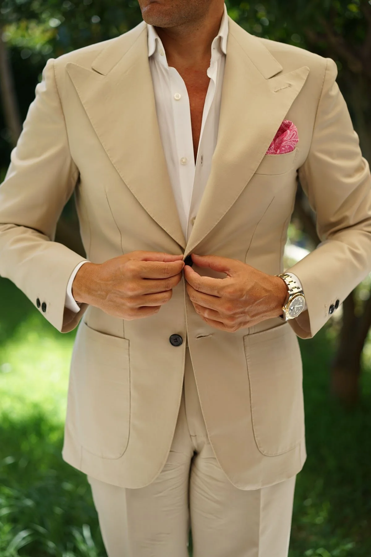 Paisley Pink - Pocket Square - Image 8
