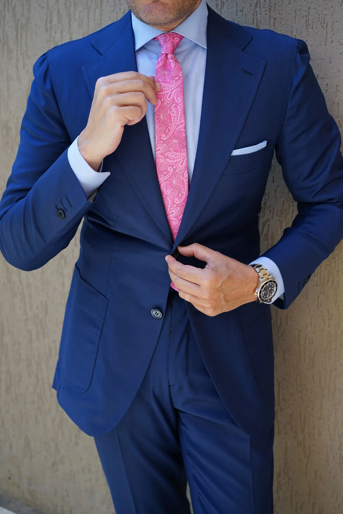 Paisley Pink - Skinny Tie - Image 9