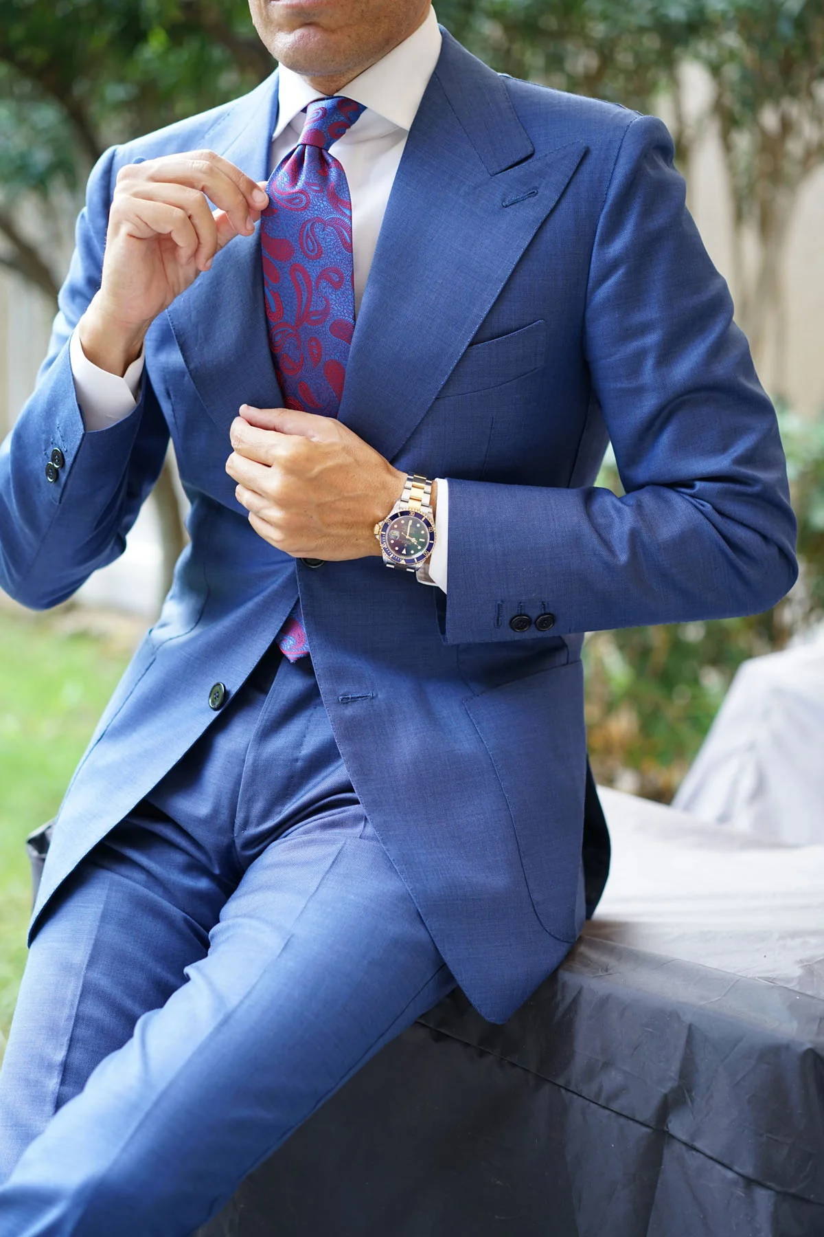 Paisley Purple Tie - Image 11